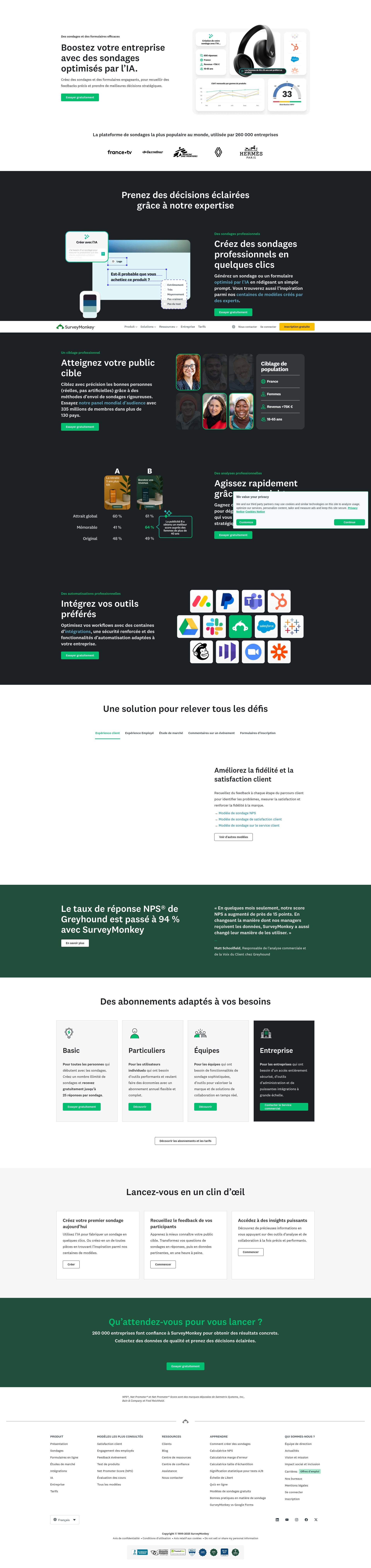 Screenshot of fr.surveymonkey.com