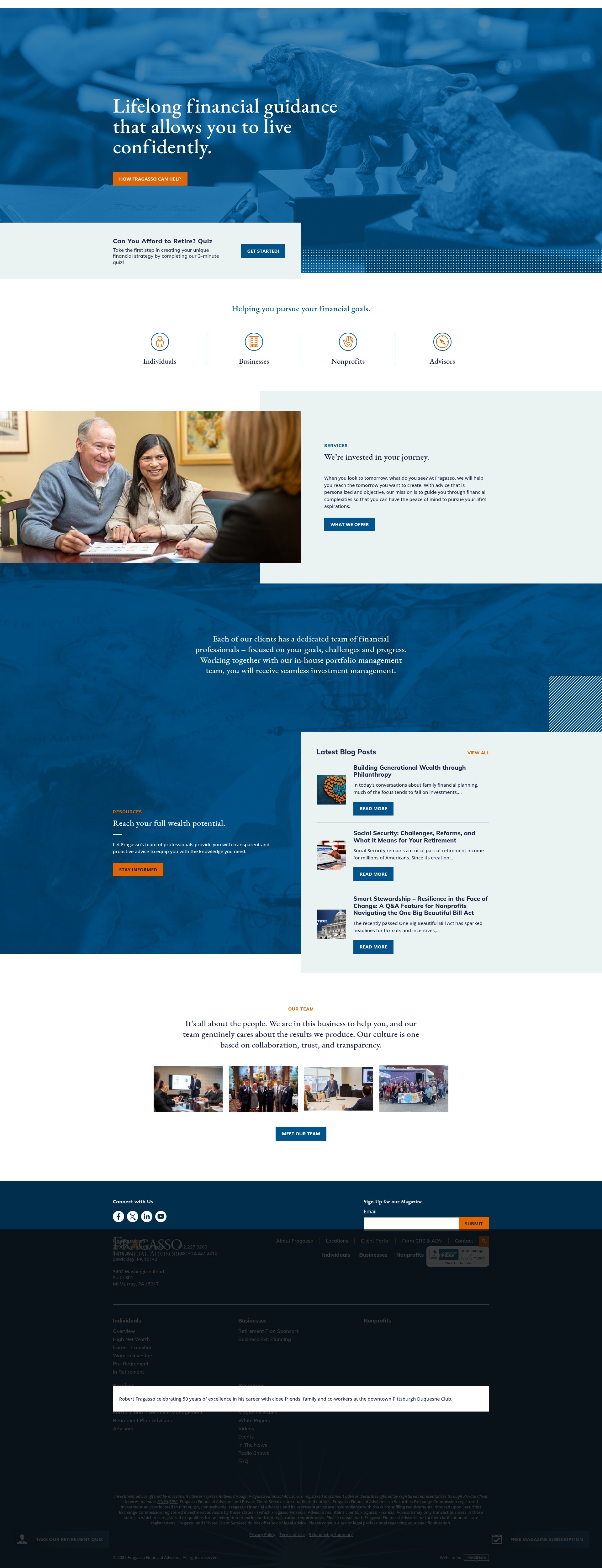 Screenshot of fragassoadvisors.com