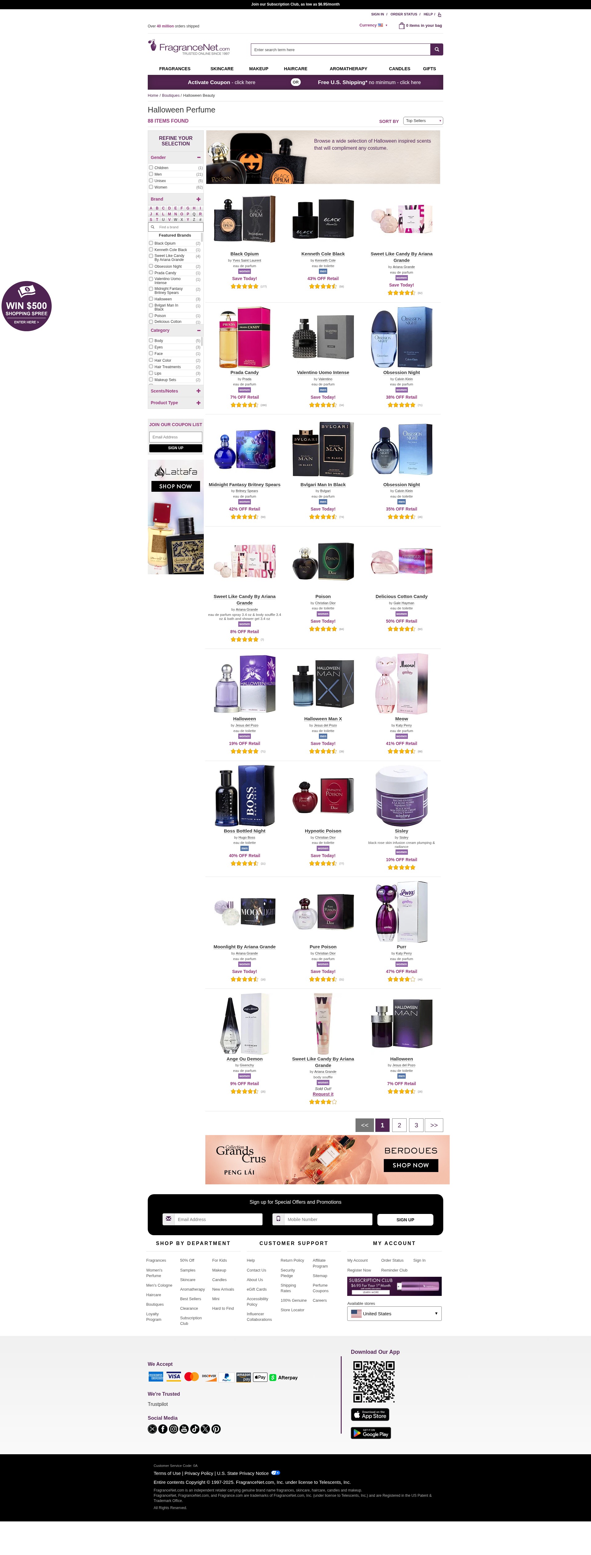 Screenshot of fragrancenet.com