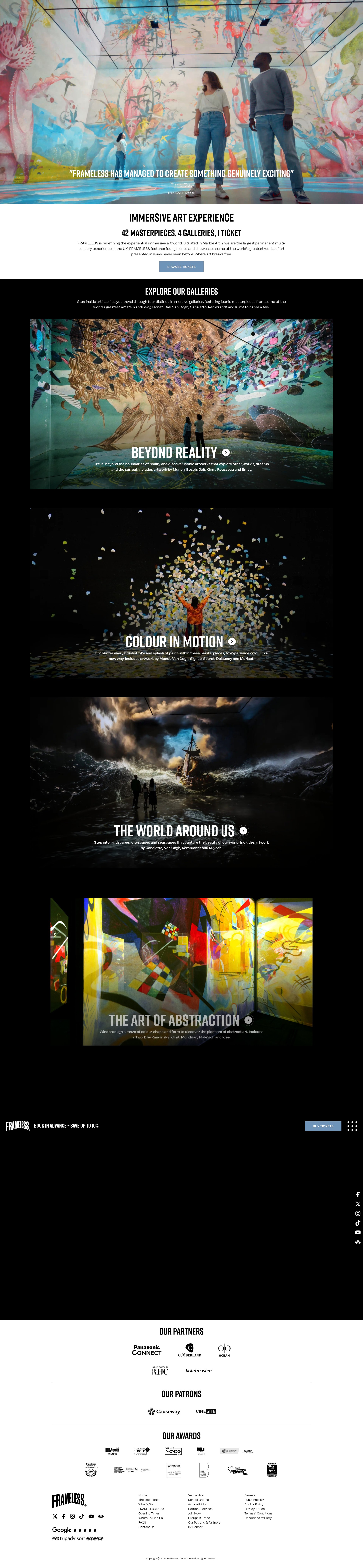 Screenshot of frameless.com