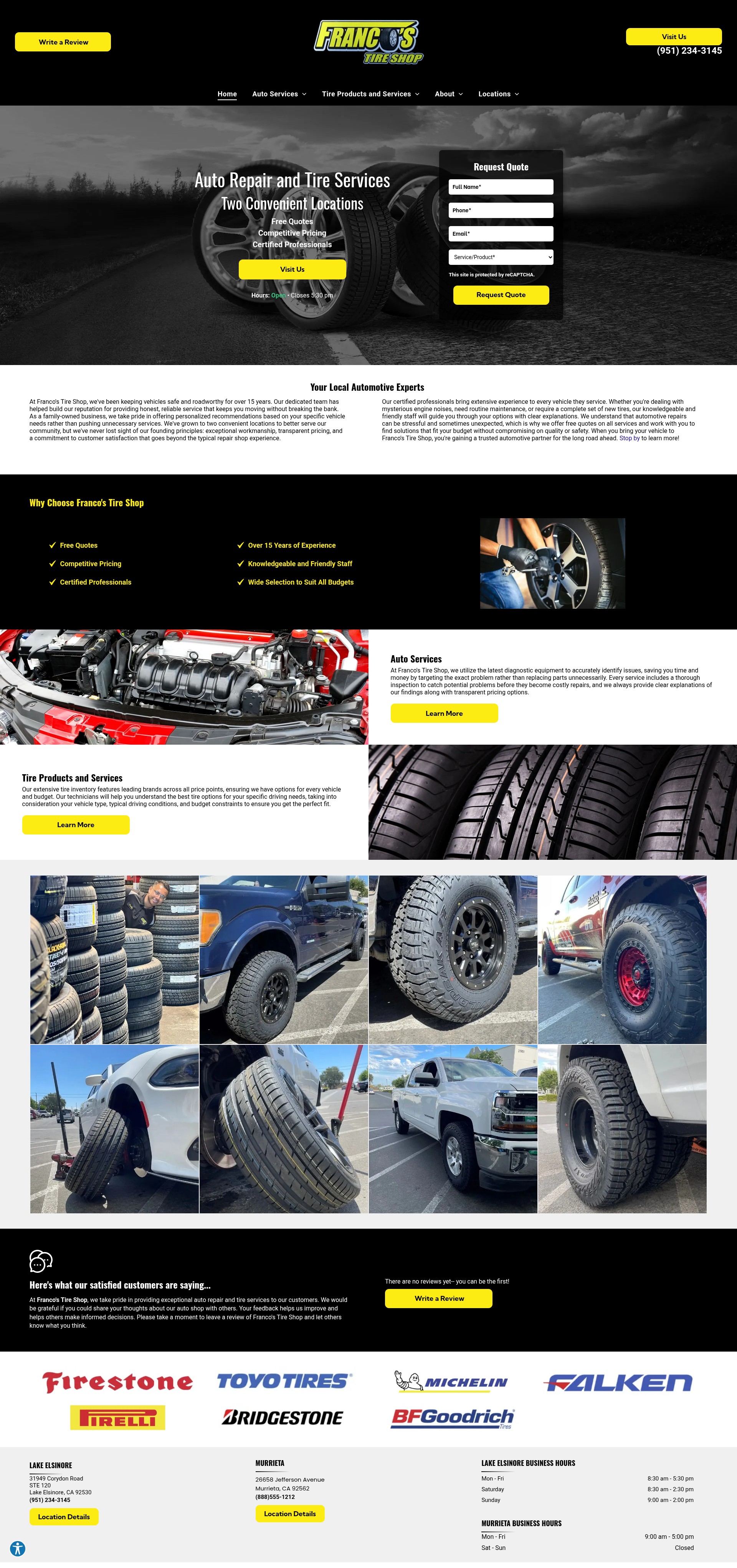 Screenshot of francostireshopmurrietaca.com