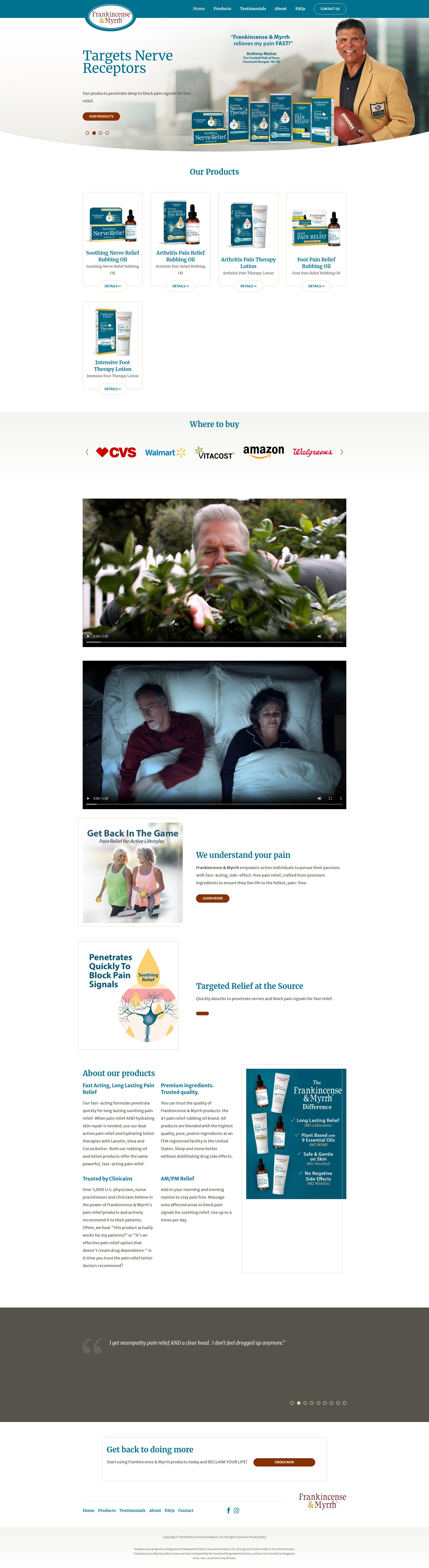 Screenshot of frankincensemyrrh.com