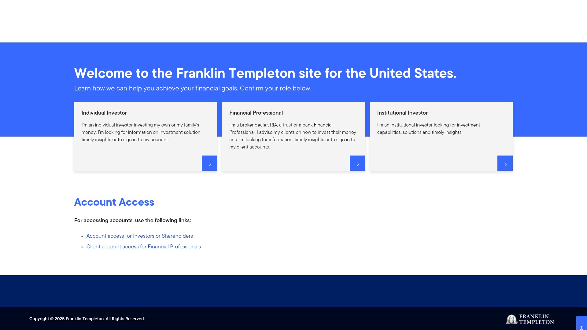 Screenshot of franklintempleton.com