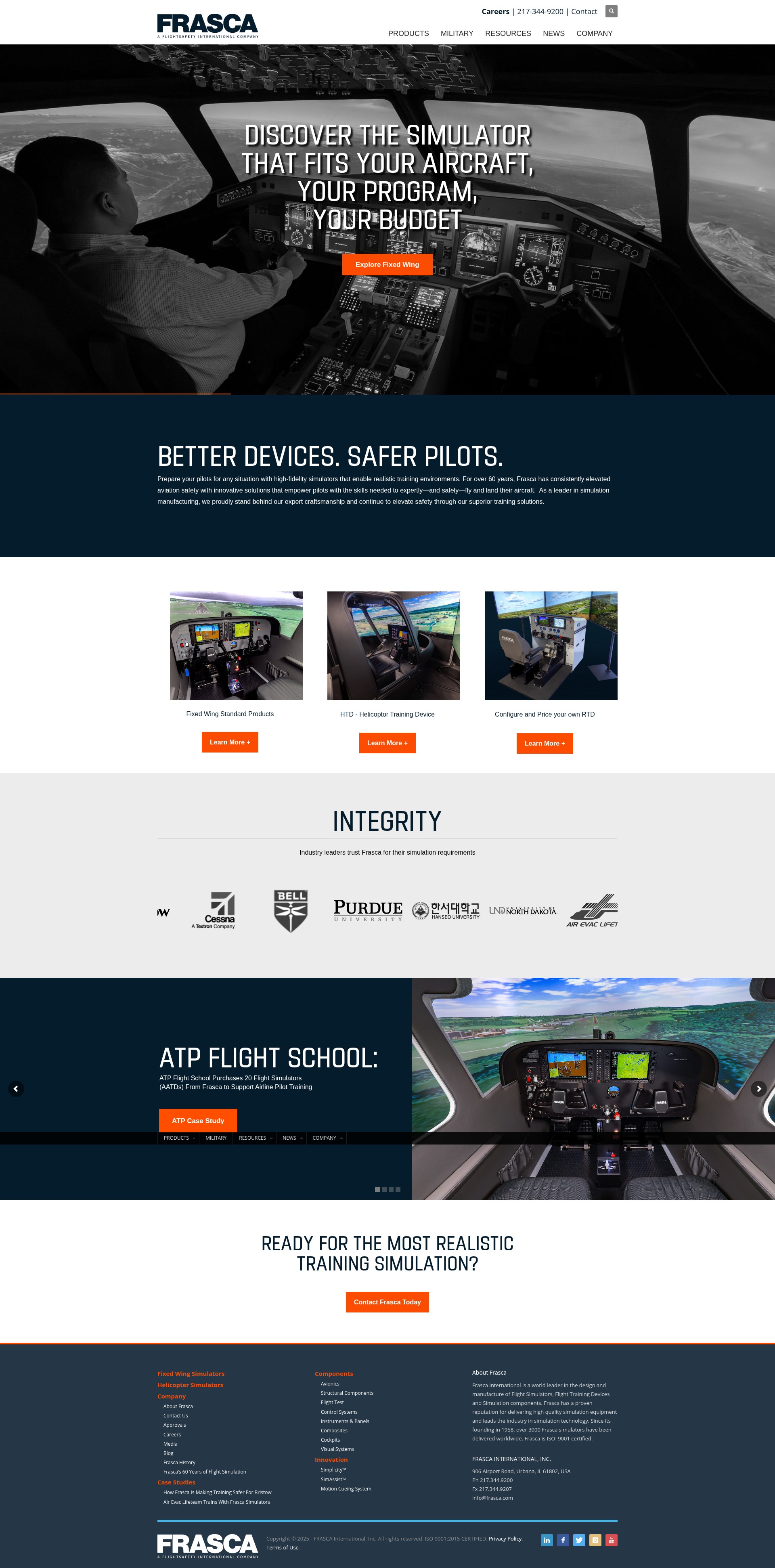 Screenshot of frasca.com