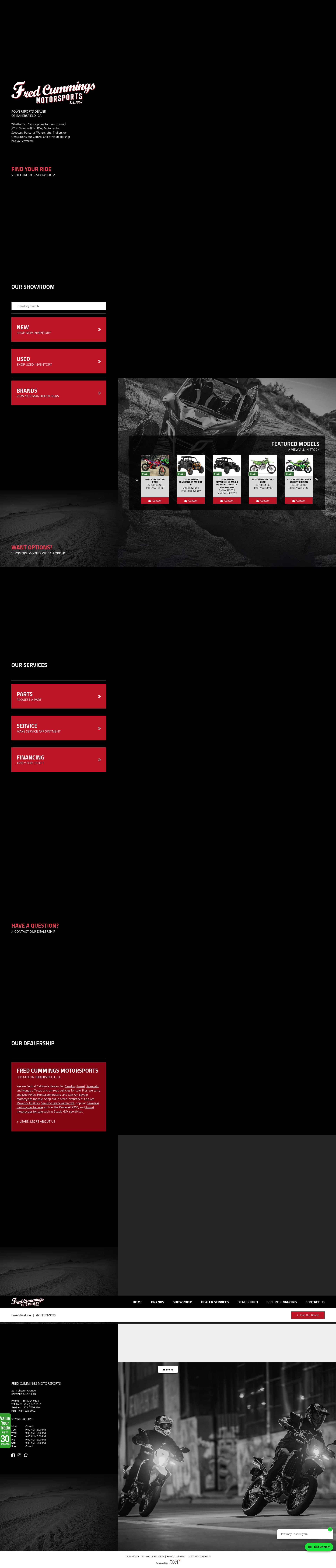 Screenshot of fredcummingsmotorsports.com