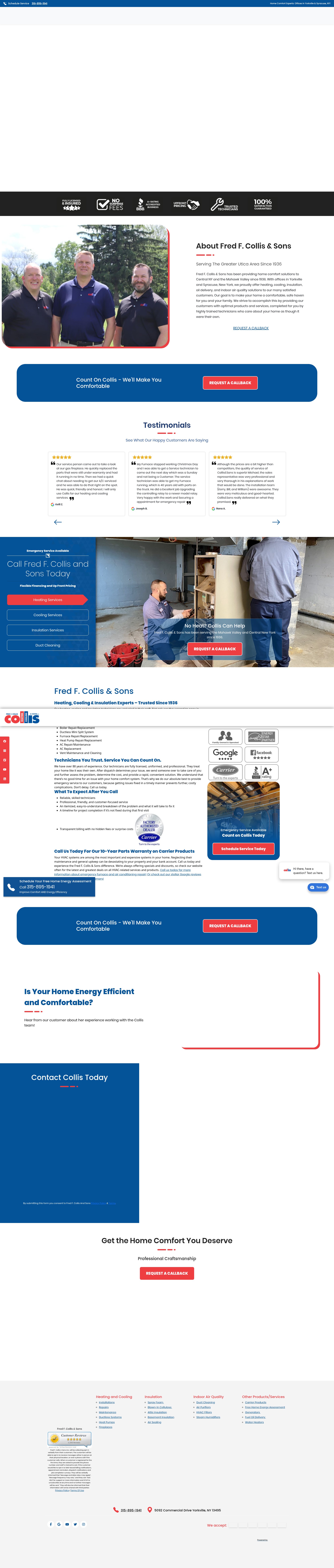 Screenshot of fredfcollis.com