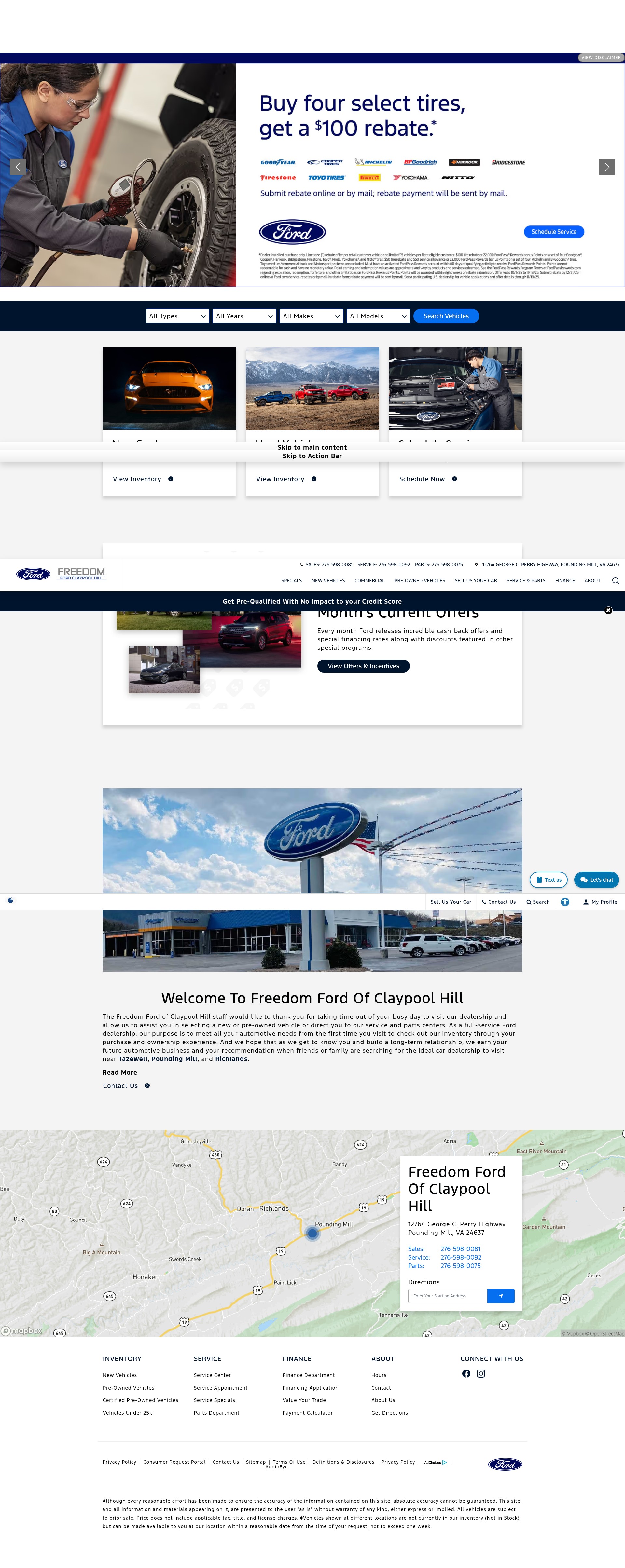Screenshot of freedomfordclaypool.com