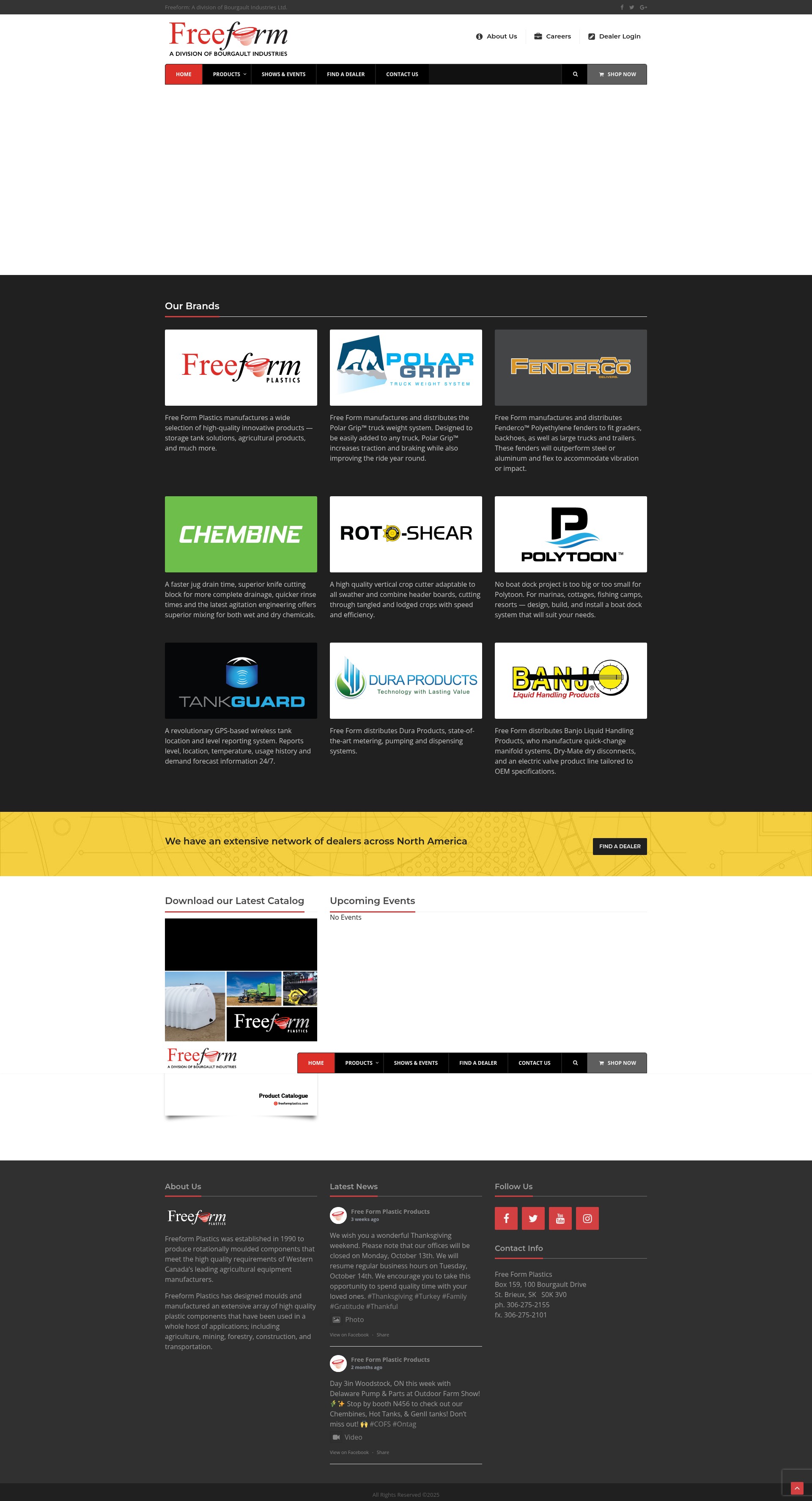 Screenshot of freeformplastics.com
