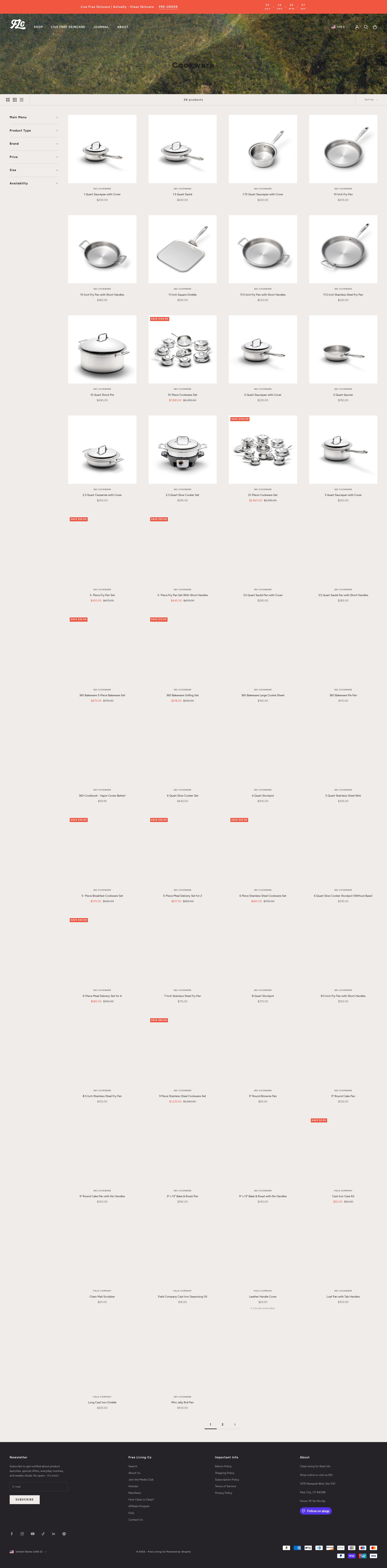 Screenshot of freelivingco.co