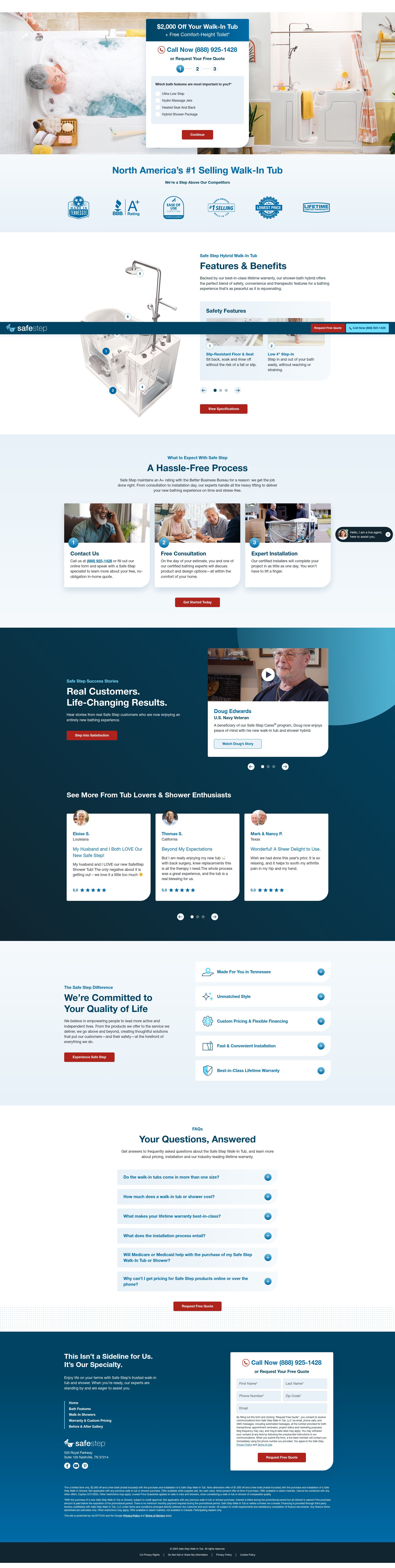 Screenshot of freequote.safesteptub.com