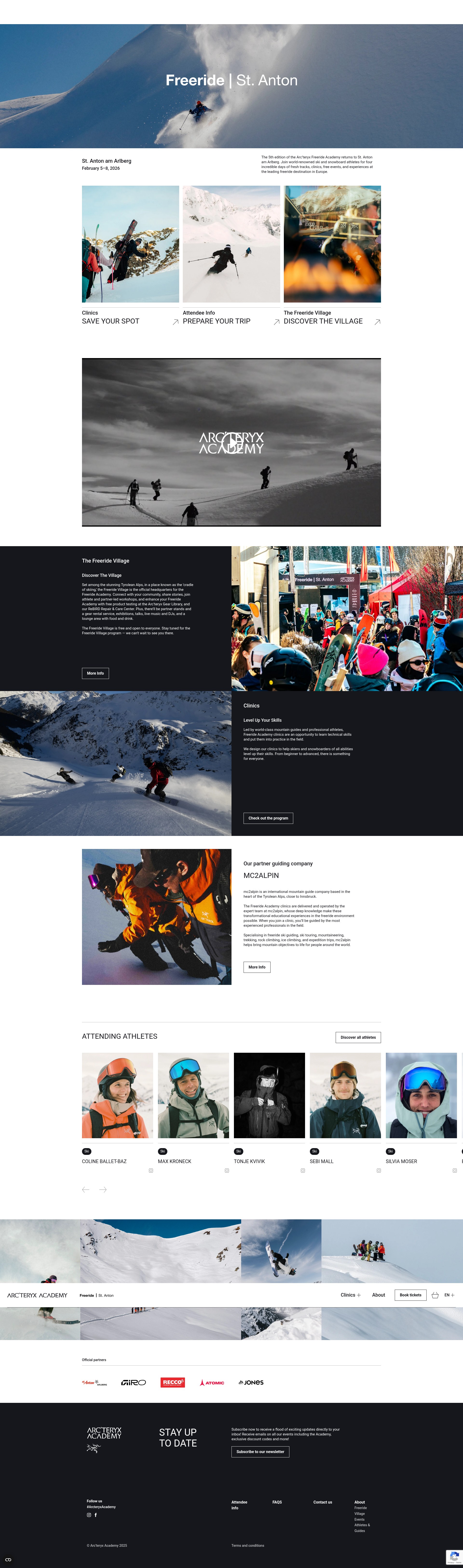Screenshot of freeride-stanton.arcteryxacademy.com