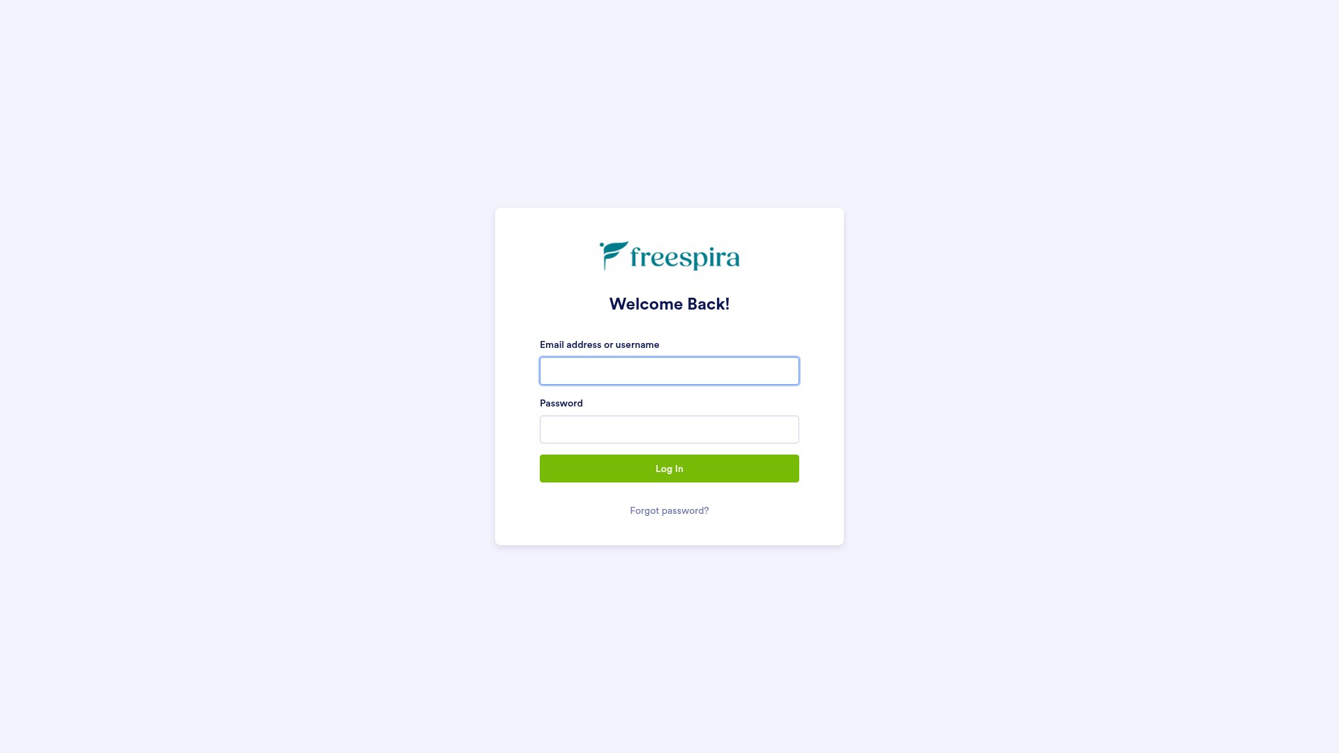 Screenshot of freespira.jotform.com