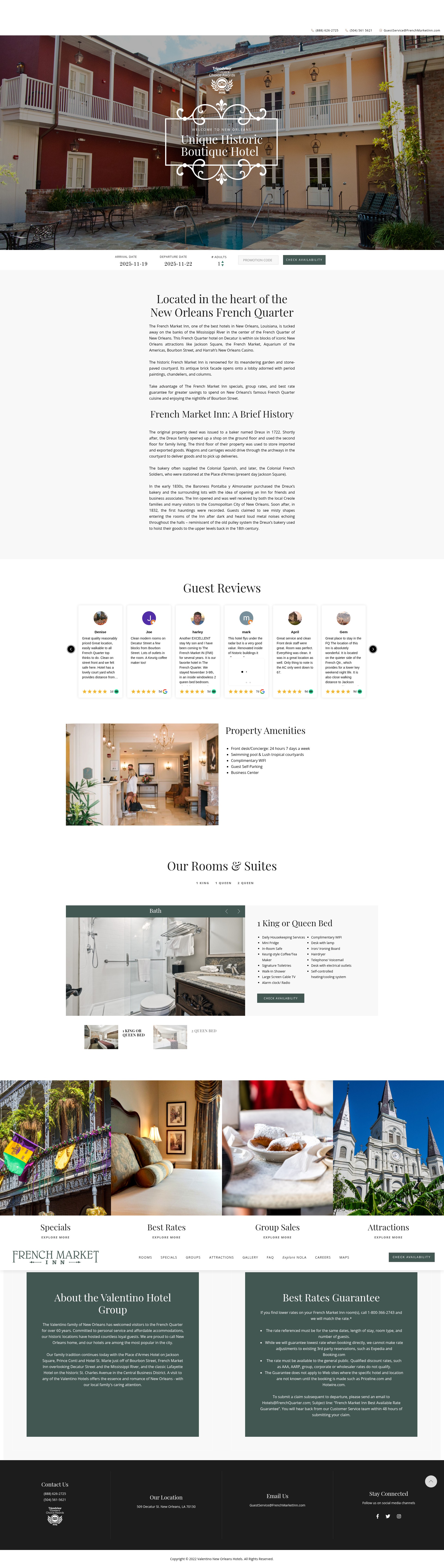 Screenshot of frenchmarketinn.com