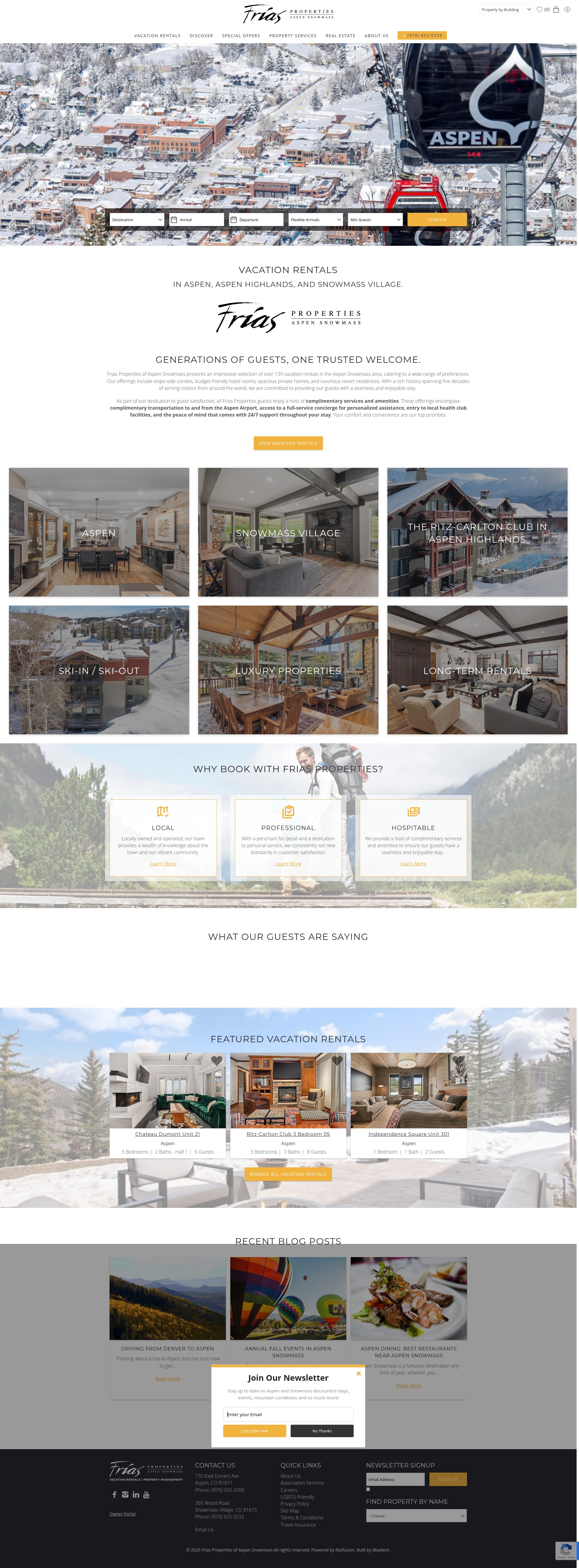Screenshot of friasproperties.com