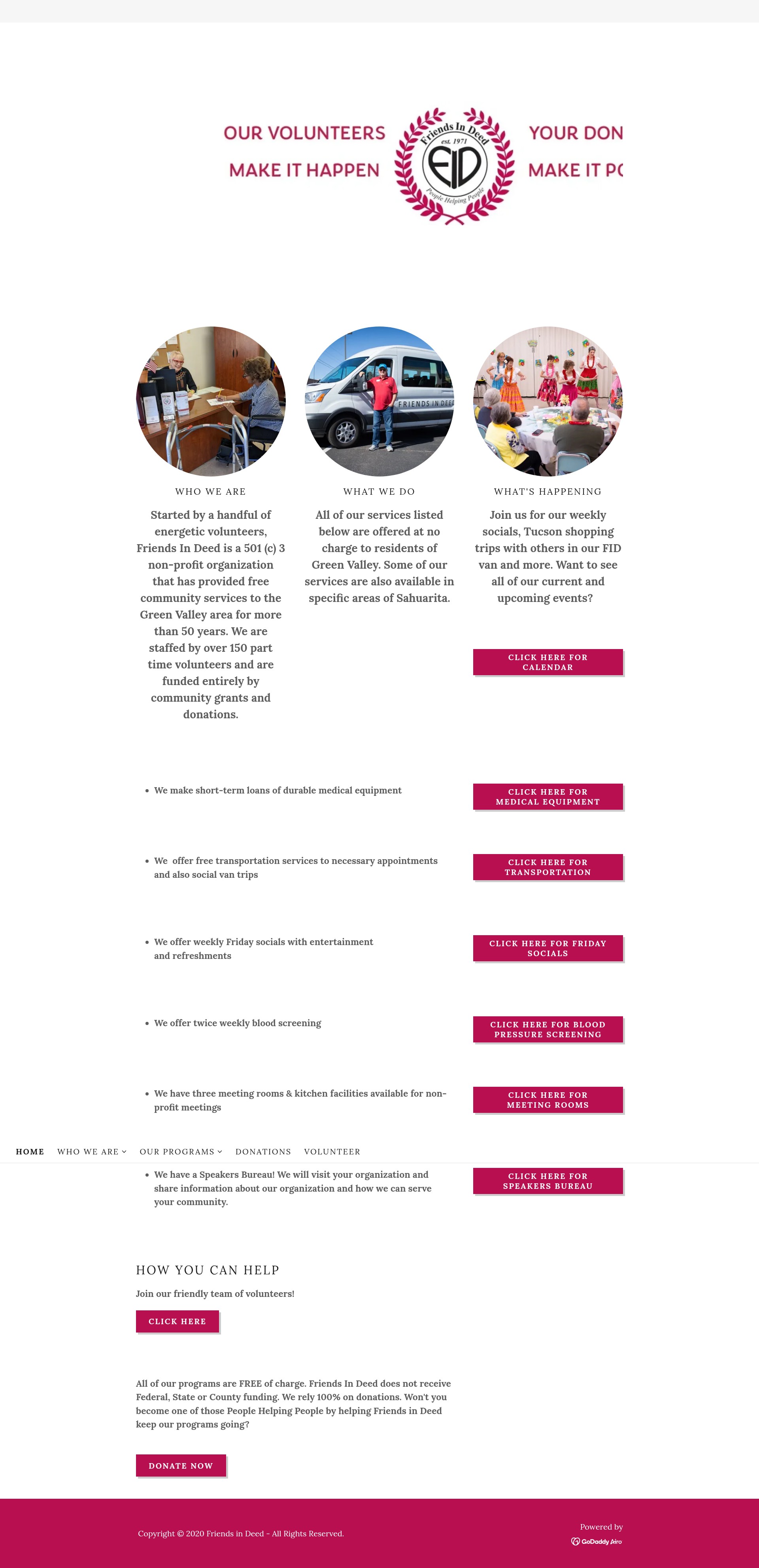 Screenshot of friendsindeedgv.org