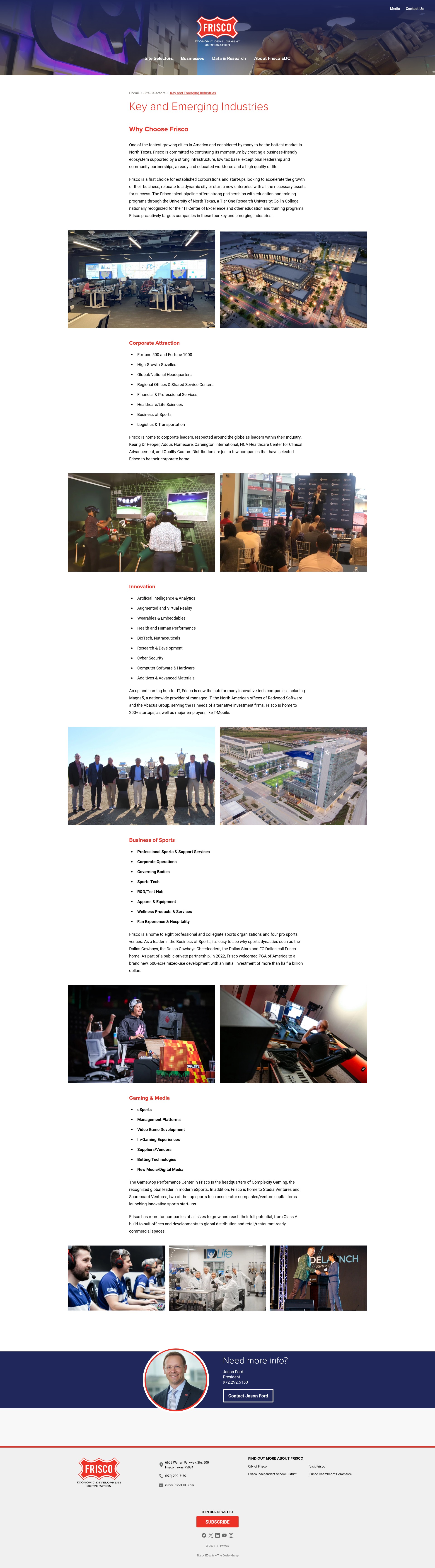Screenshot of friscoedc.com