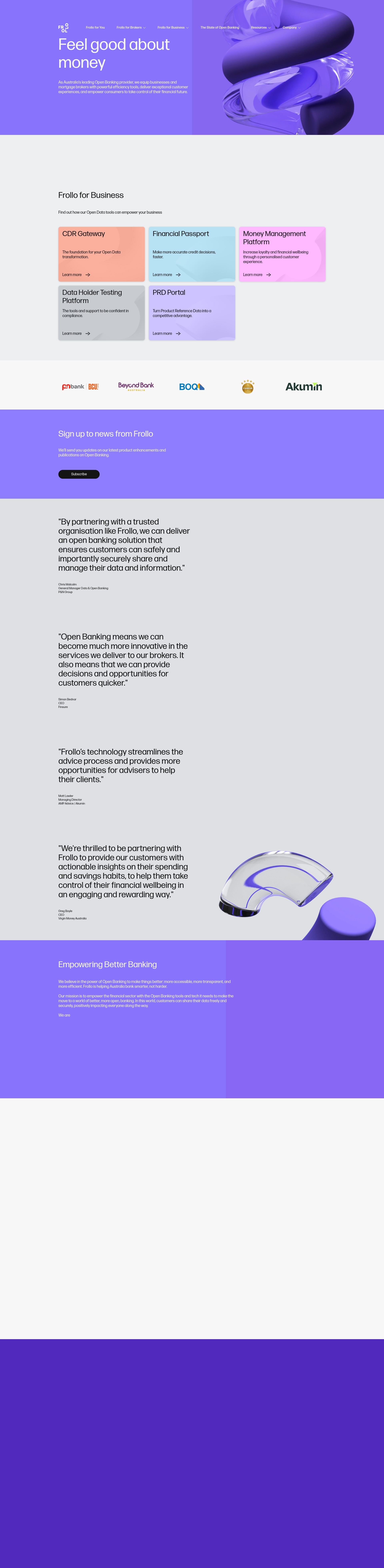 Screenshot of frollo.com.au
