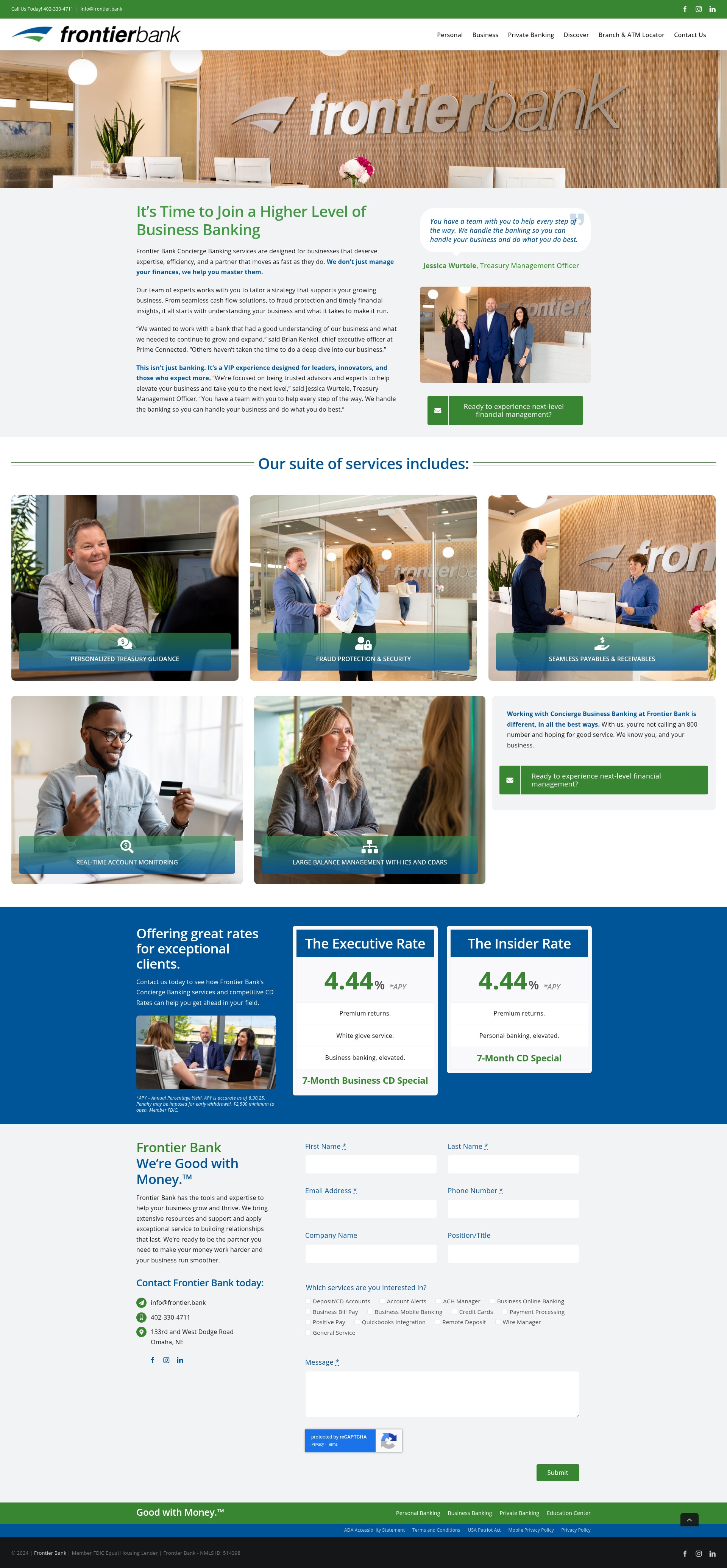 Screenshot of frontierbank.info