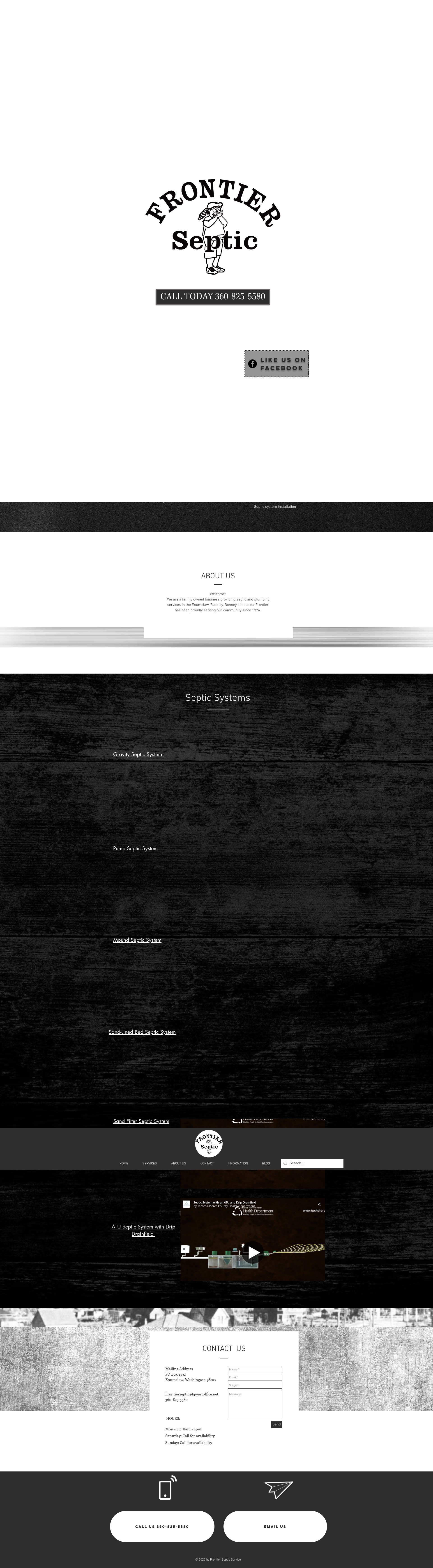 Screenshot of frontiersepticservice.com