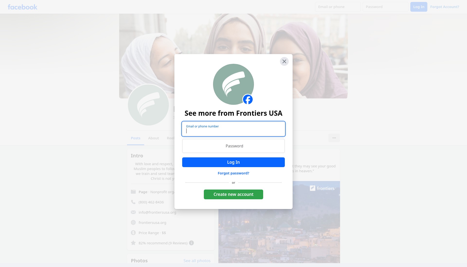 Screenshot of frontiersusa.org