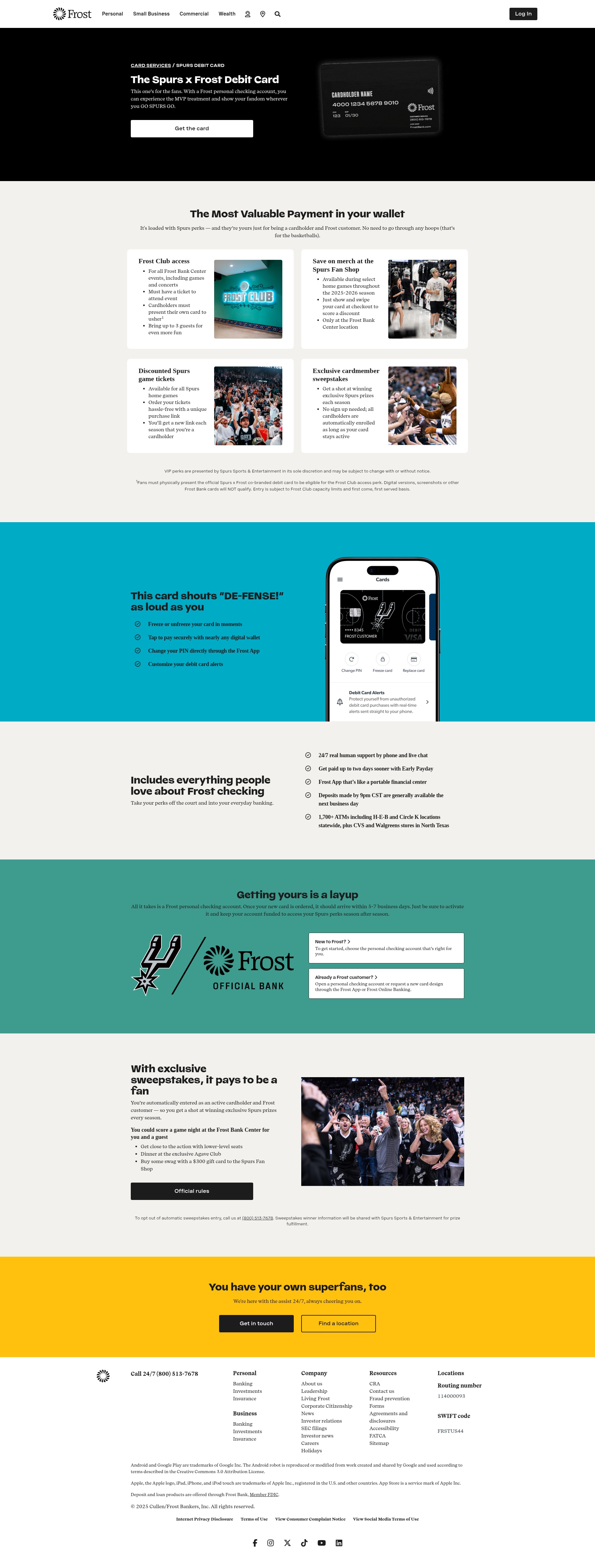 Screenshot of frostbank.com