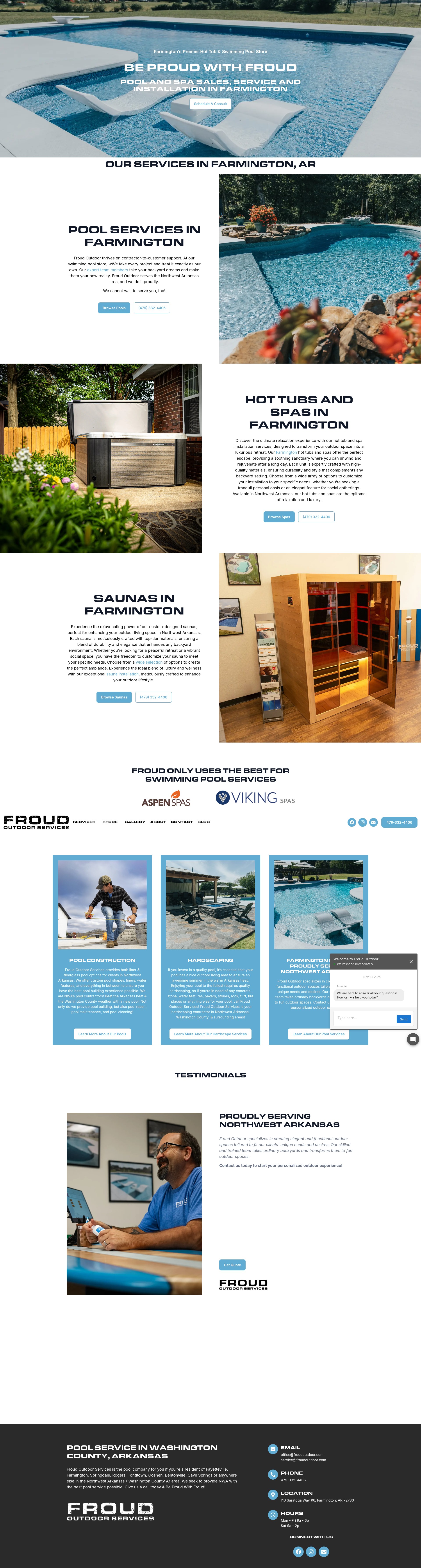 Screenshot of froudoutdoor.com