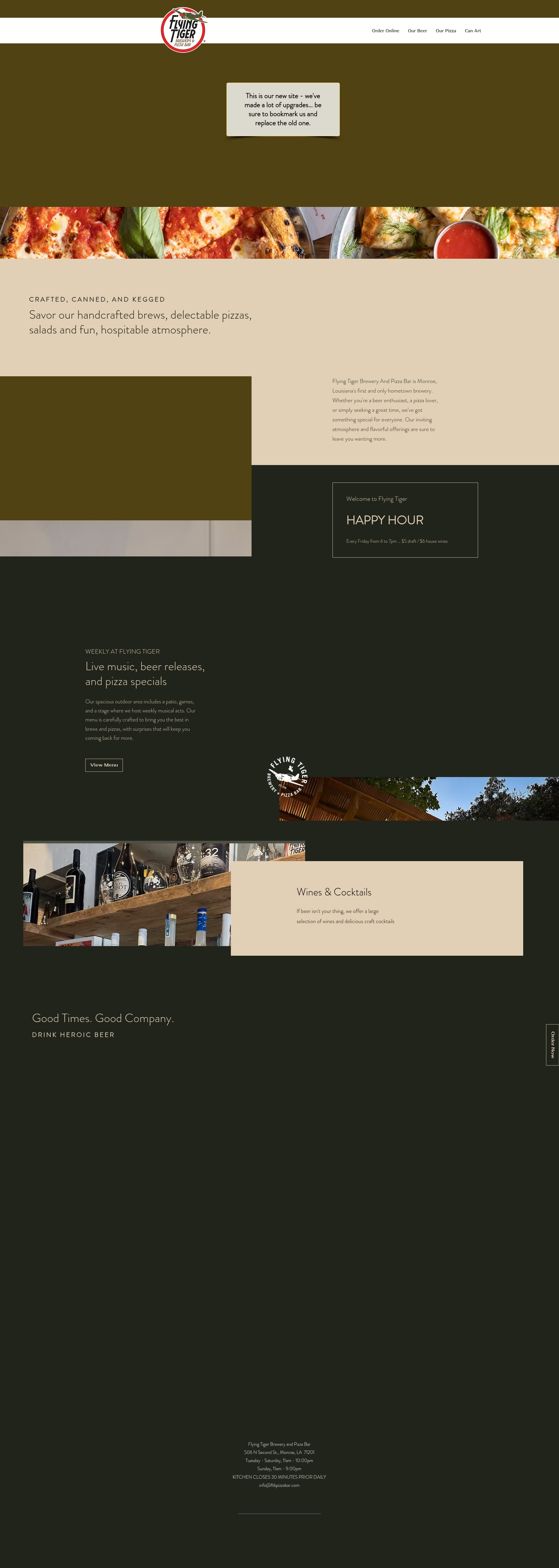 Screenshot of ftbpizzabar.com