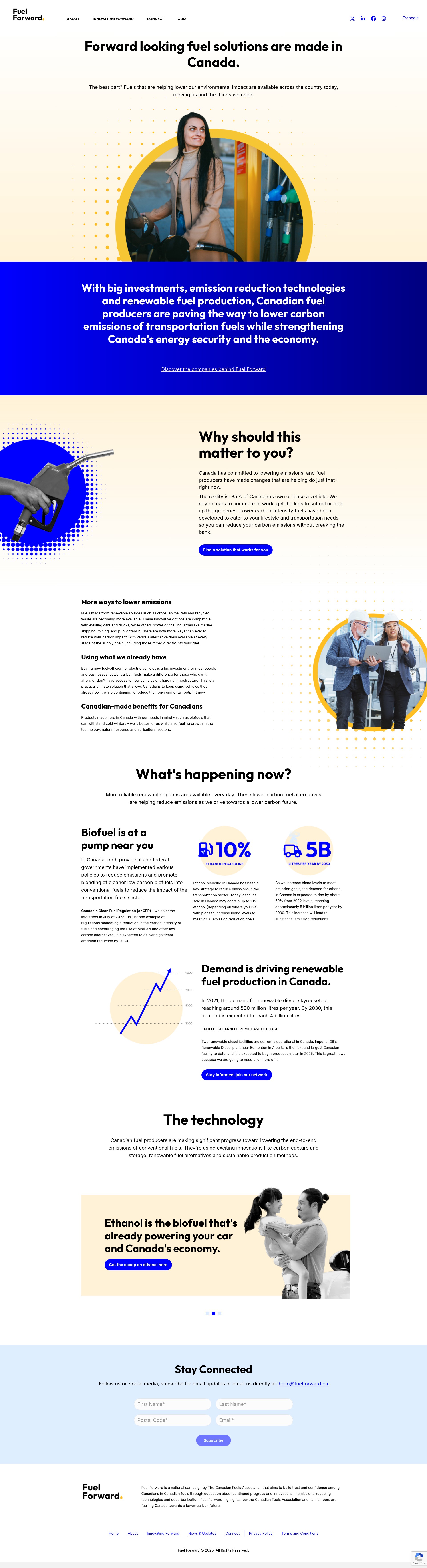 Screenshot of fuelforward.ca