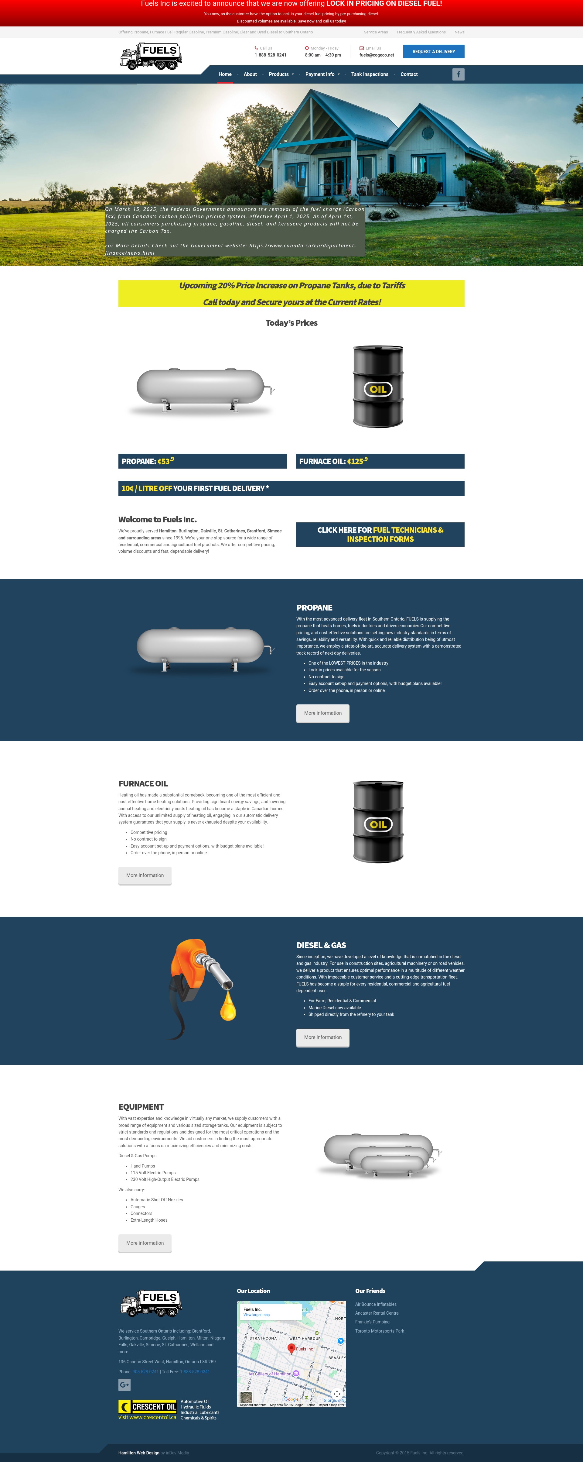 Screenshot of fuelsonline.ca