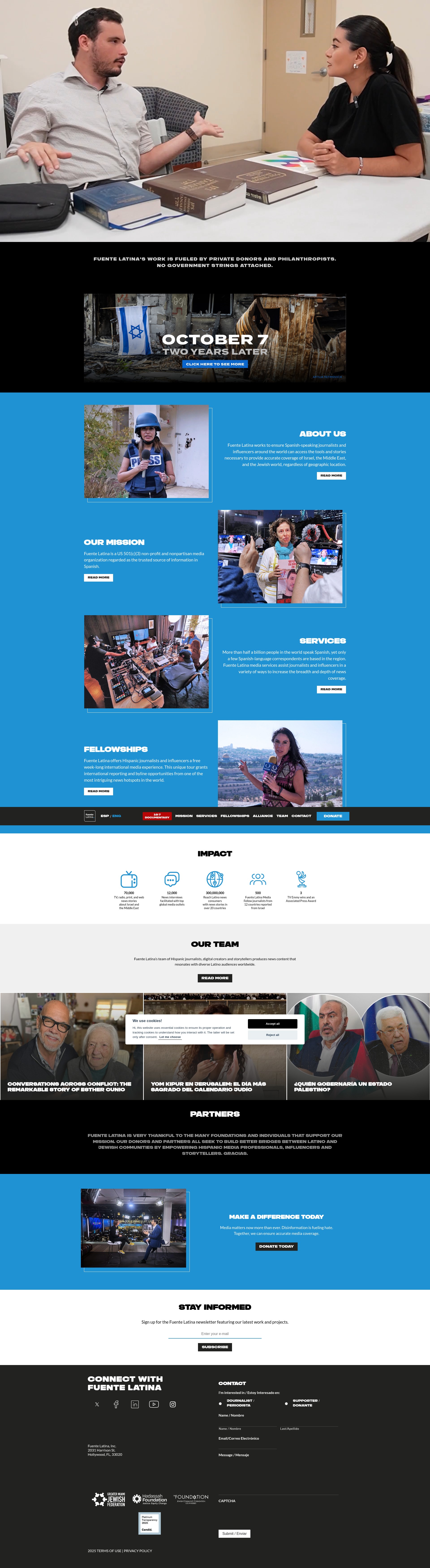 Screenshot of fuentelatina.org