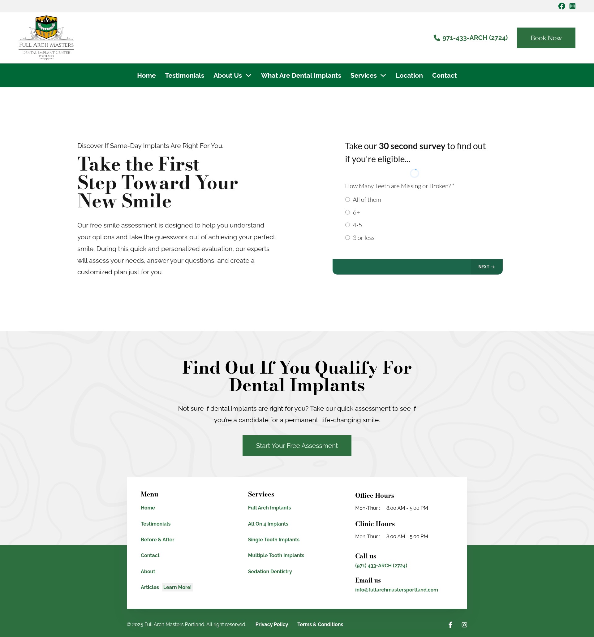 Screenshot of fullarchmastersportland.com