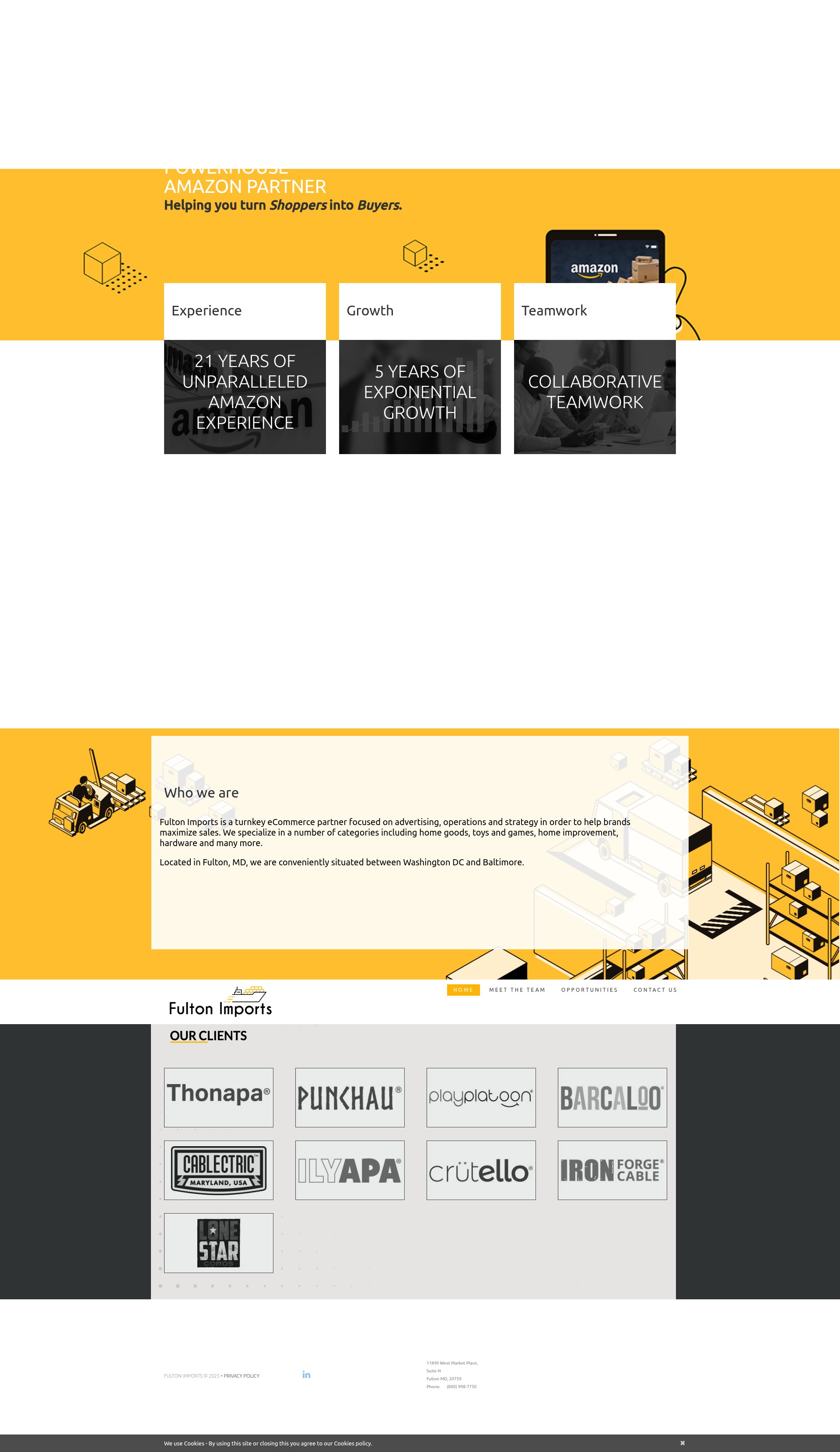 Screenshot of fultonimports.com