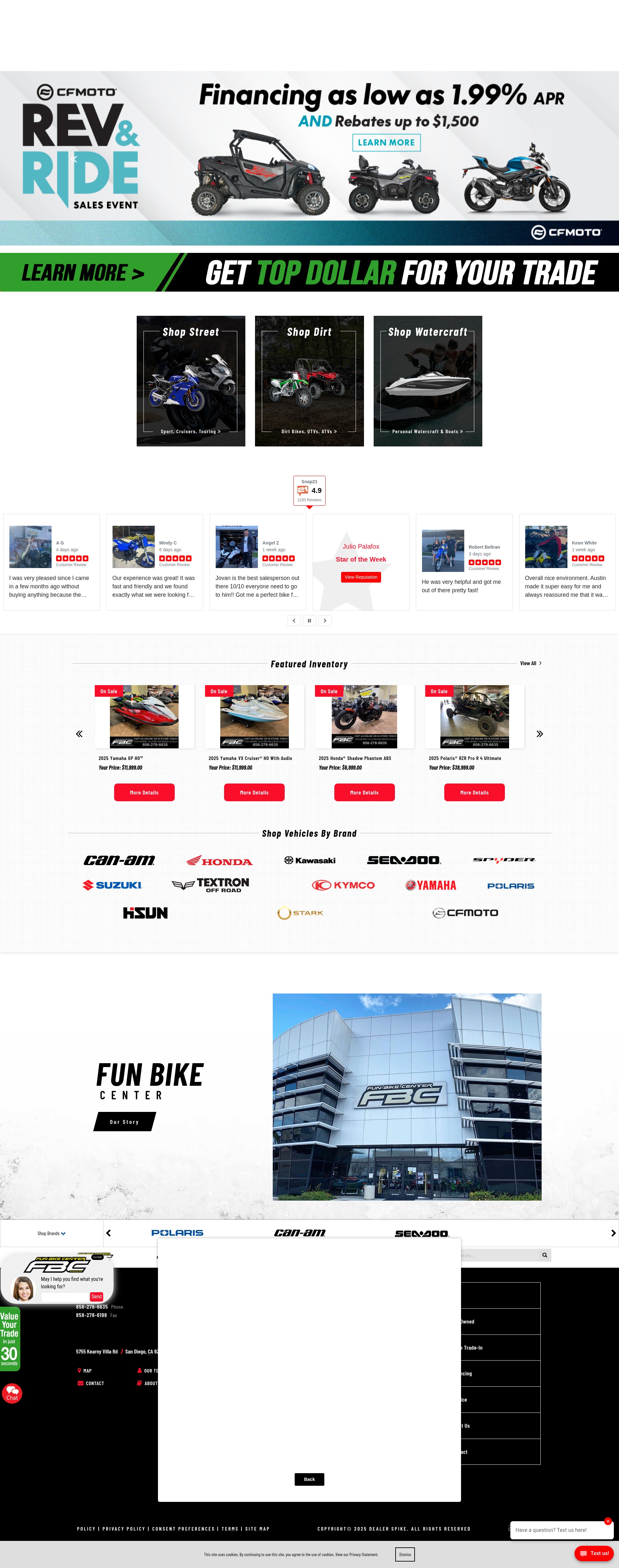 Screenshot of funbike.com