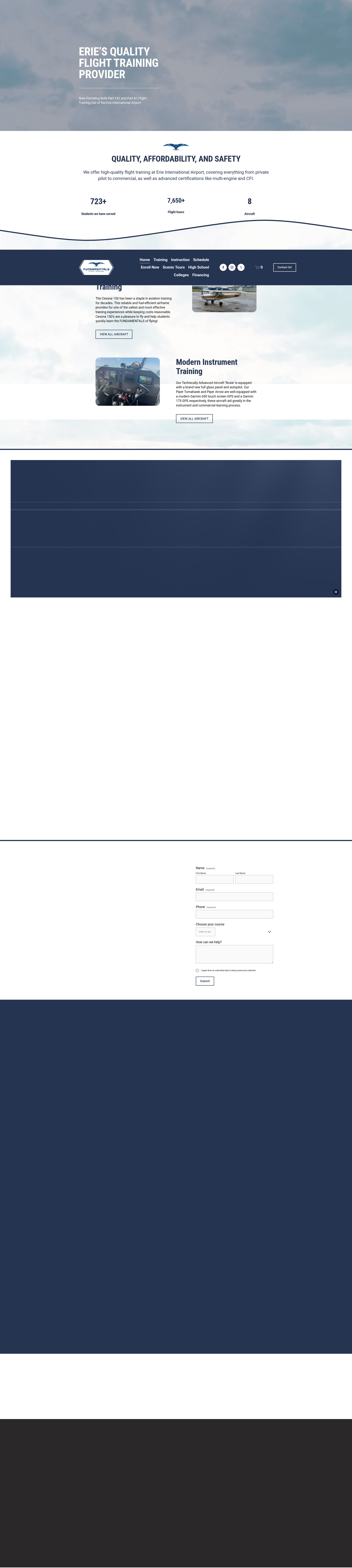 Screenshot of fundamentalsflight.com