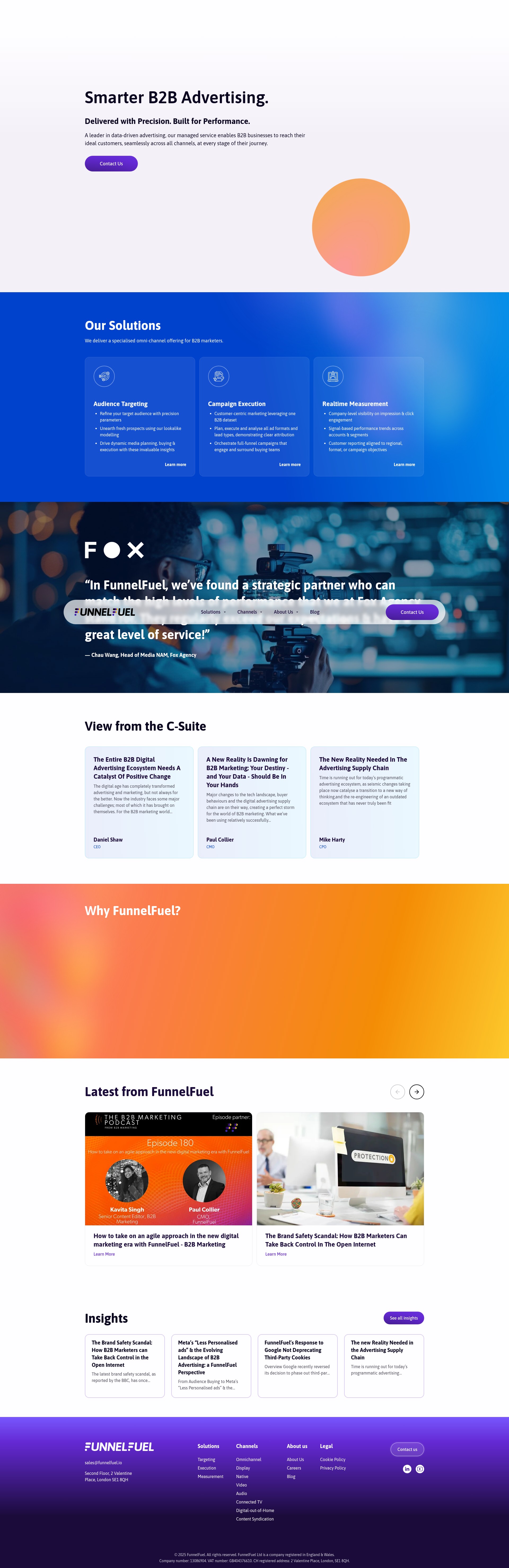 Screenshot of funnelfuel.io.