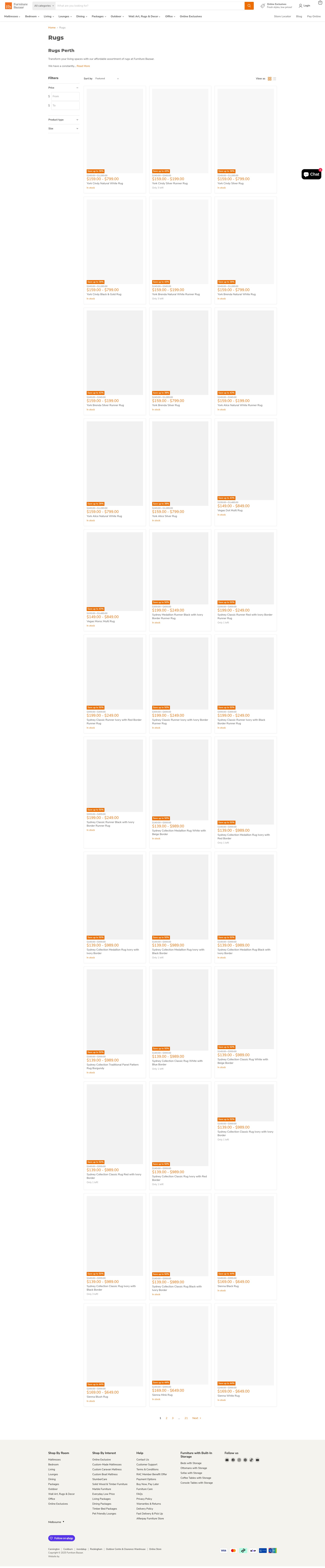 Screenshot of furniturebazaar.com.au