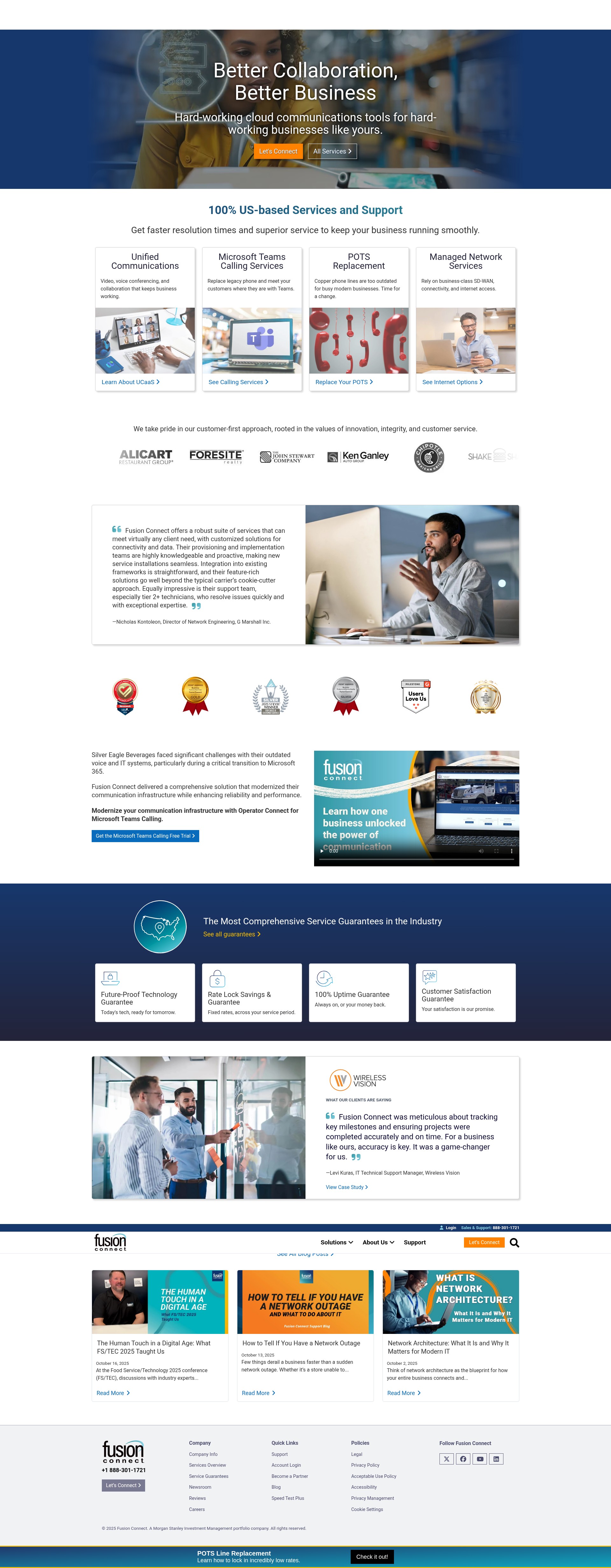 Screenshot of fusionconnect.com