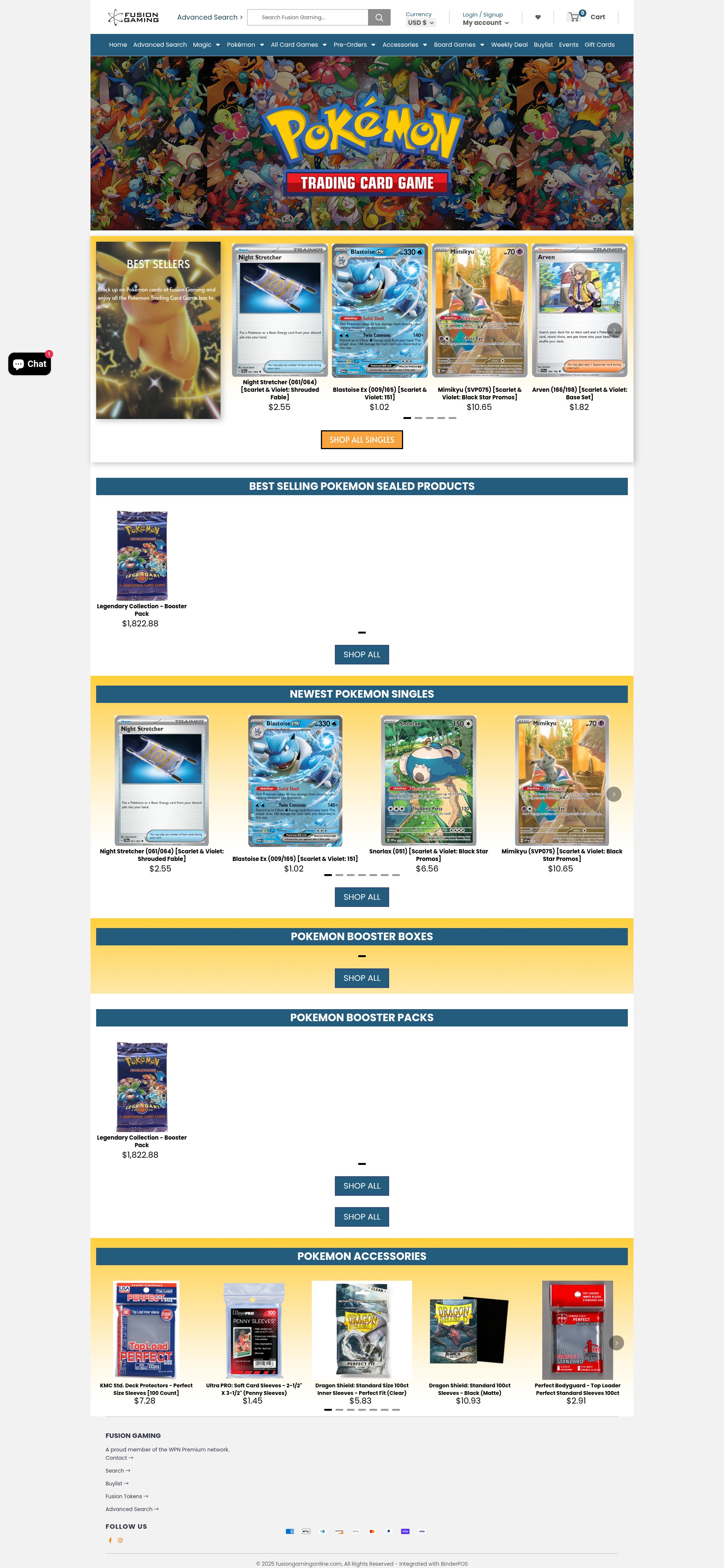 Screenshot of fusiongamingonline.com
