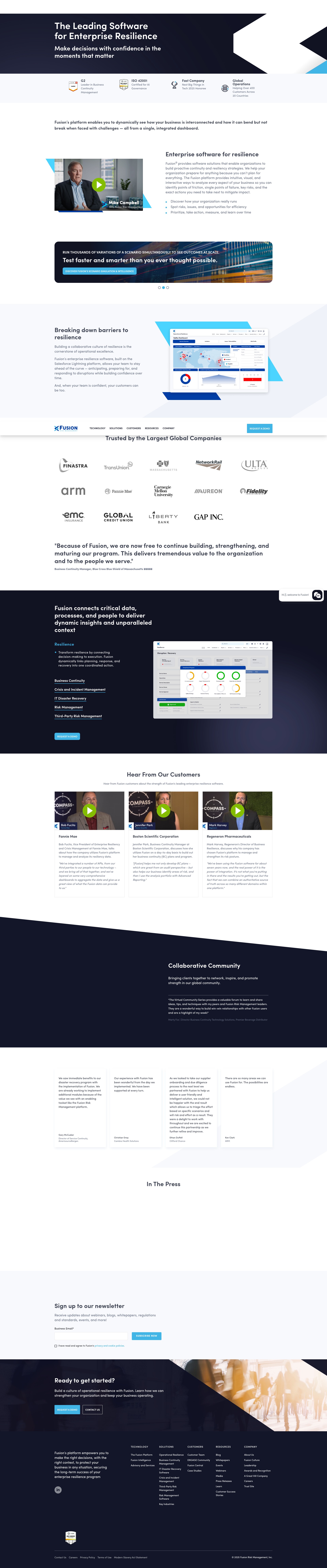Screenshot of fusionrm.com