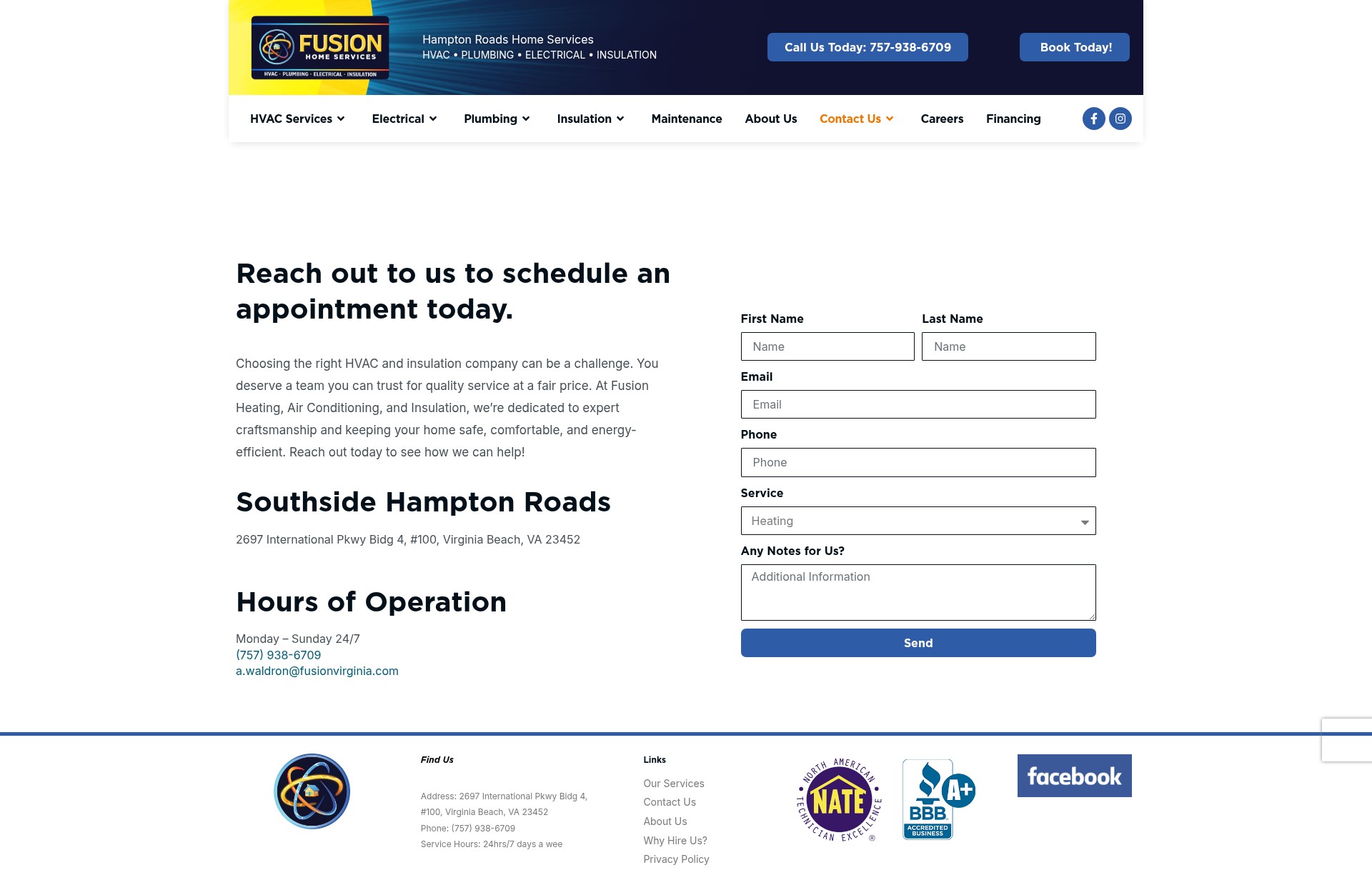 Screenshot of fusionvirginia.com