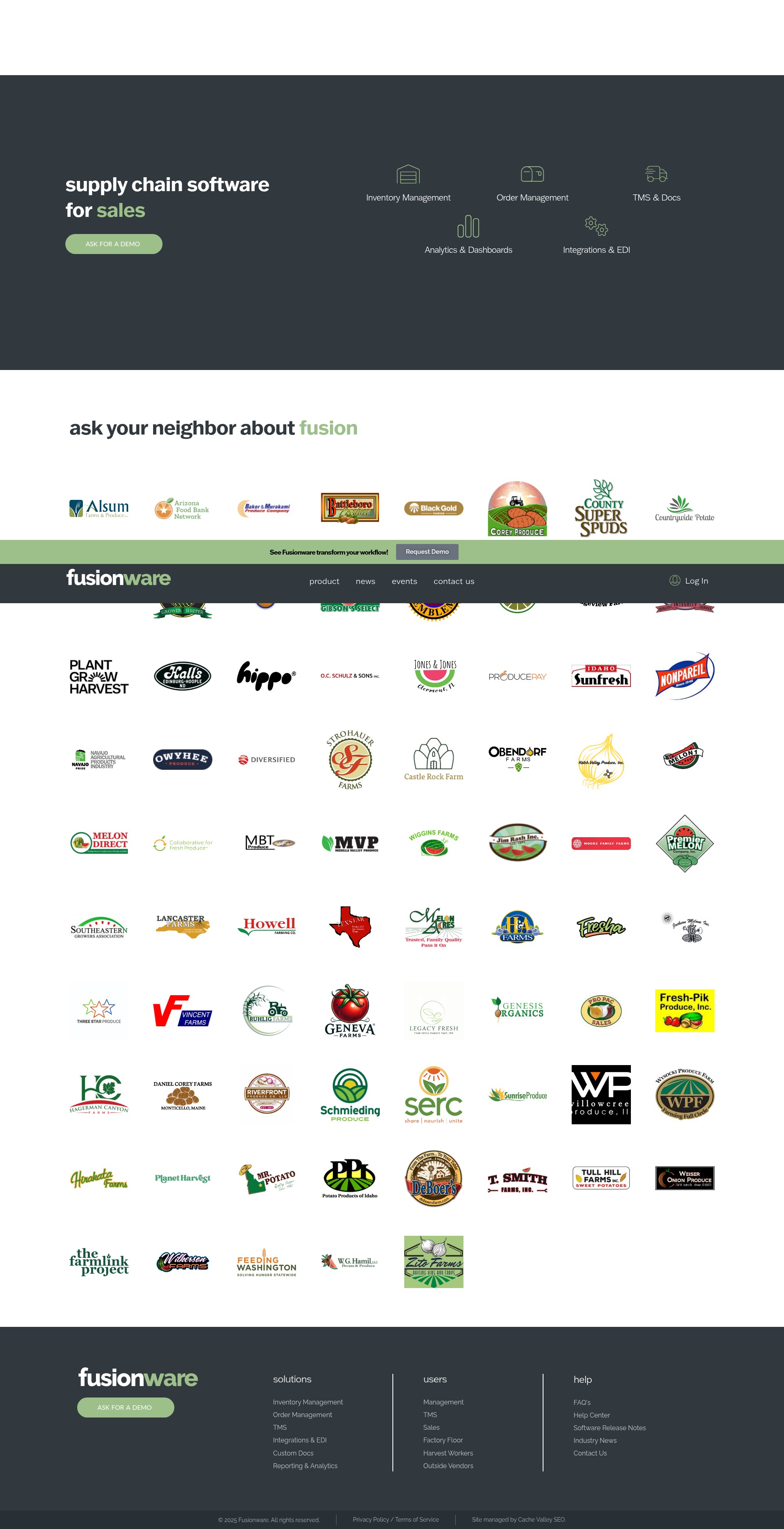 Screenshot of fusionware.com