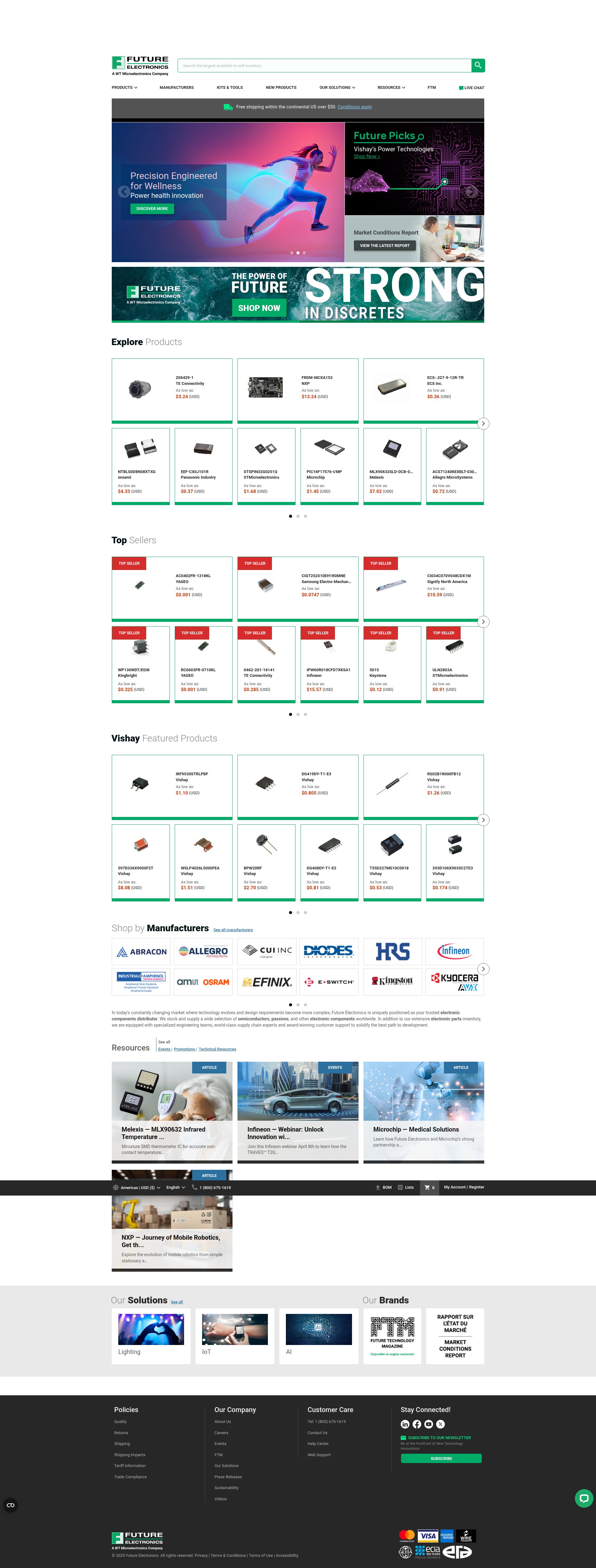 Screenshot of futureelectronics.com