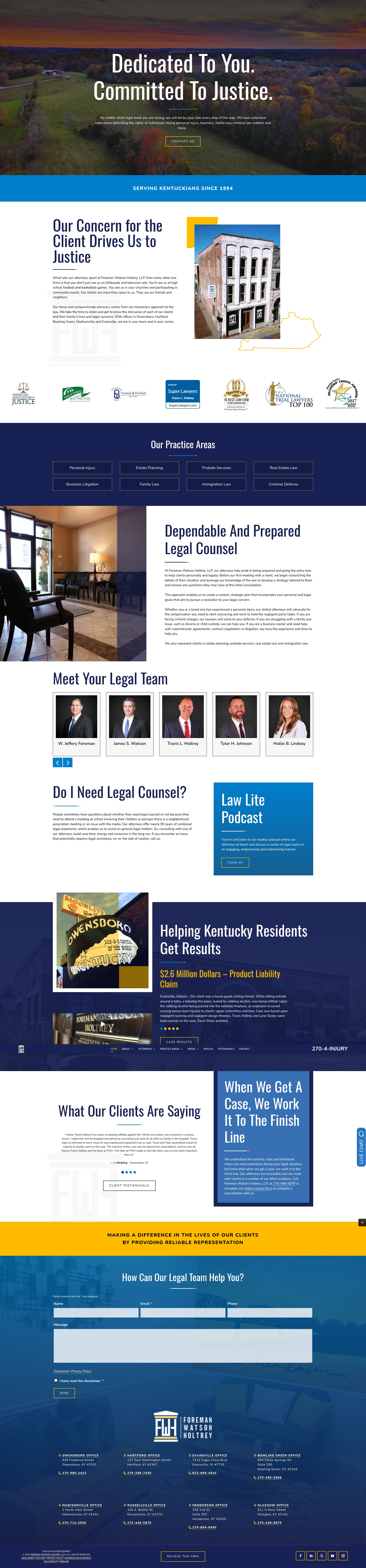 Screenshot of fwhlegal.com