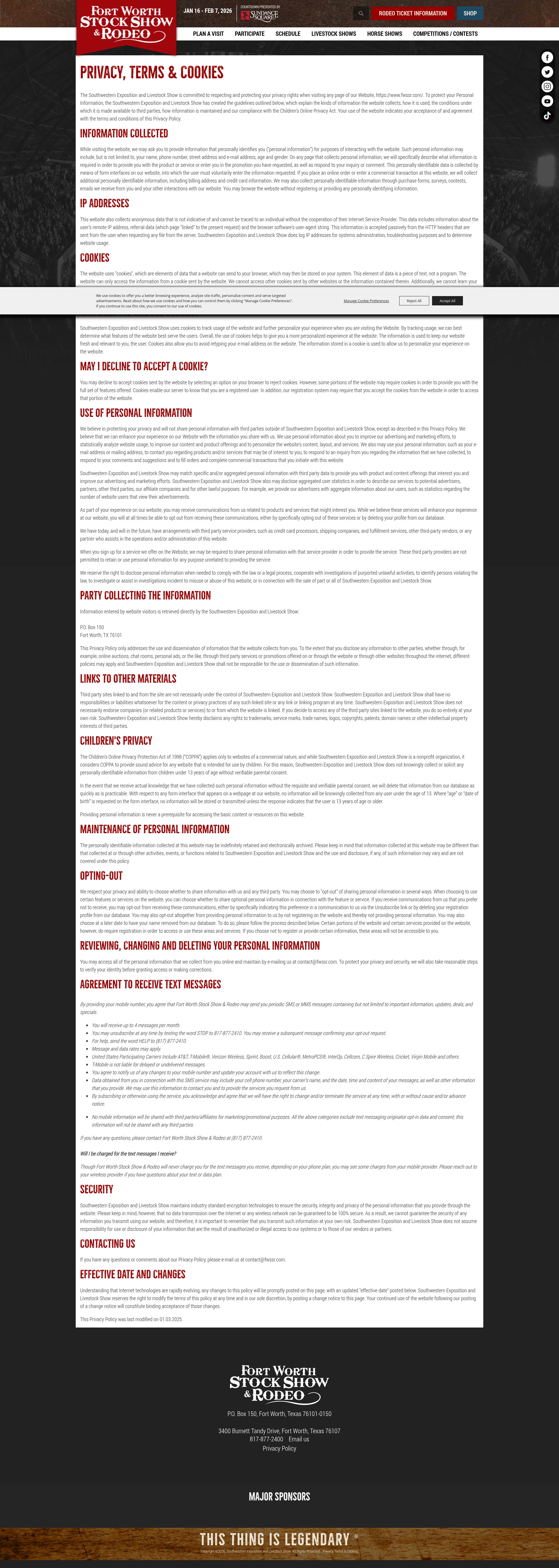 Screenshot of fwssr.com