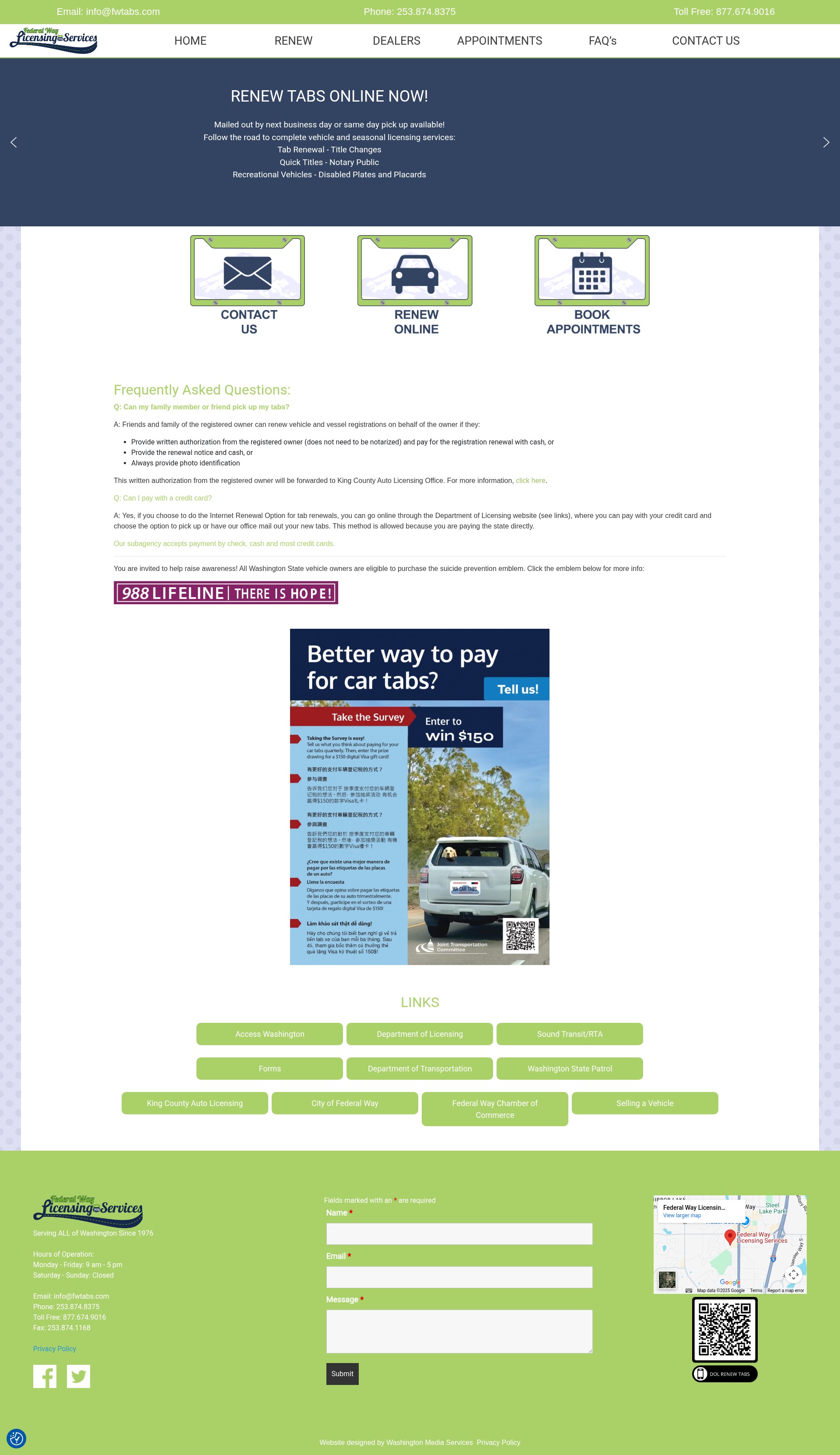Screenshot of fwtabs.com