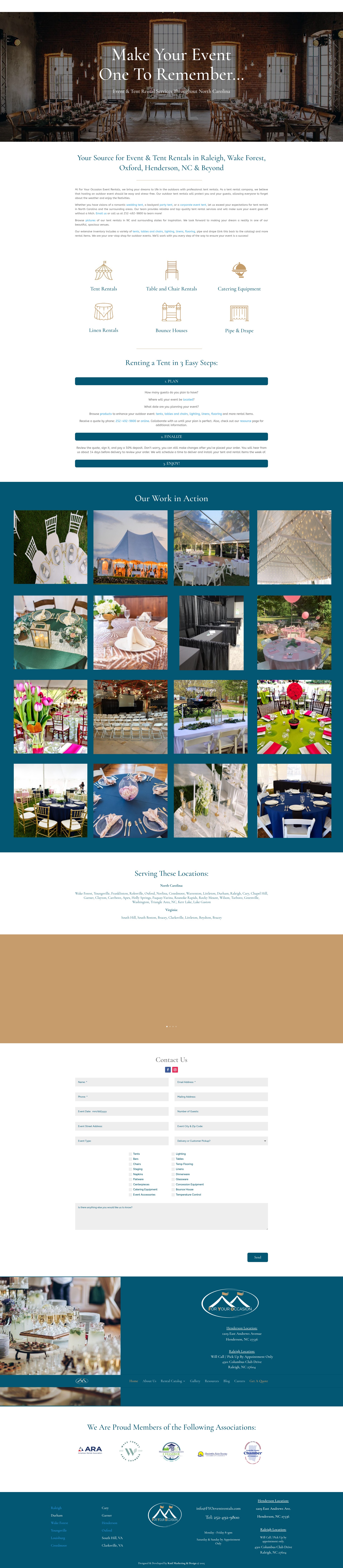Screenshot of fyoeventrentals.com
