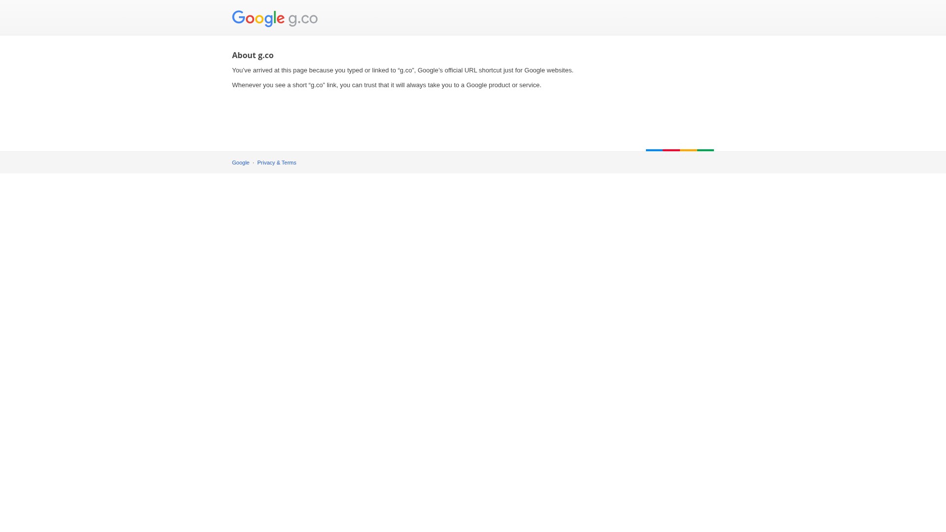 Screenshot of g.co