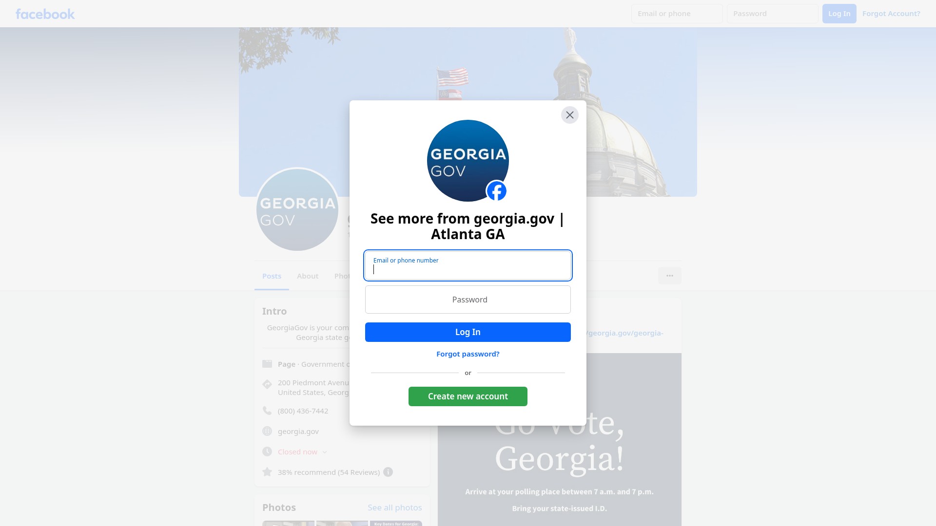 Screenshot of ga.gov