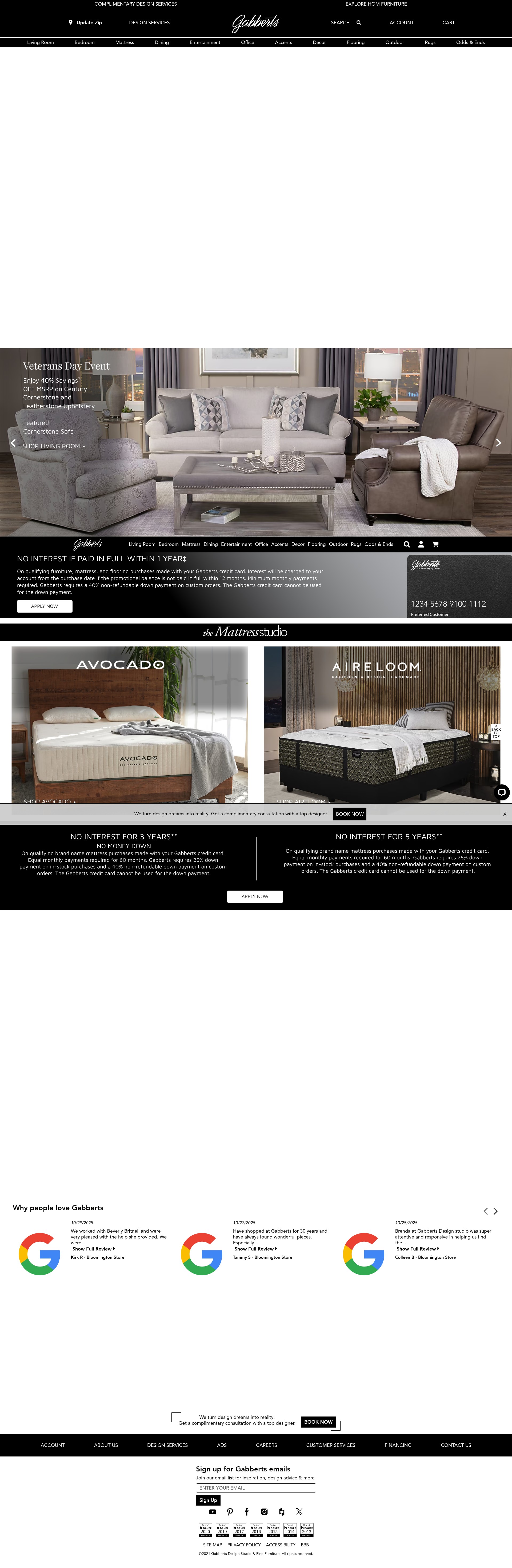 Screenshot of gabberts.com