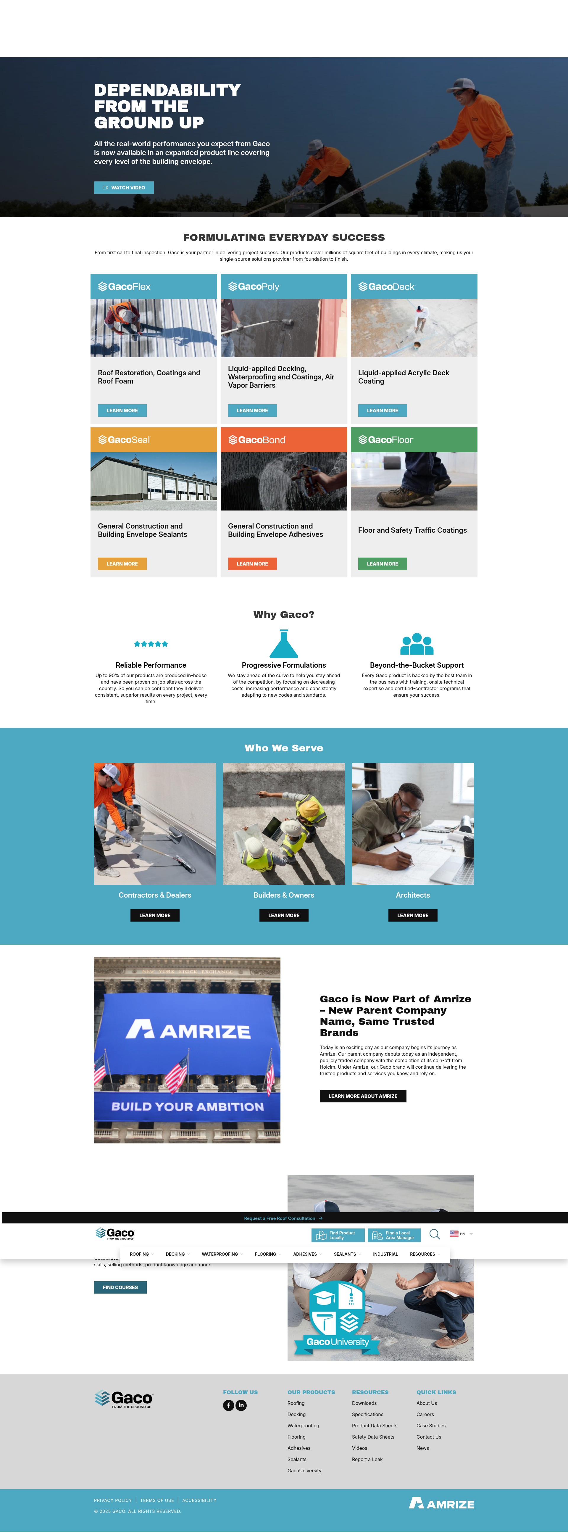 Screenshot of gaco.com
